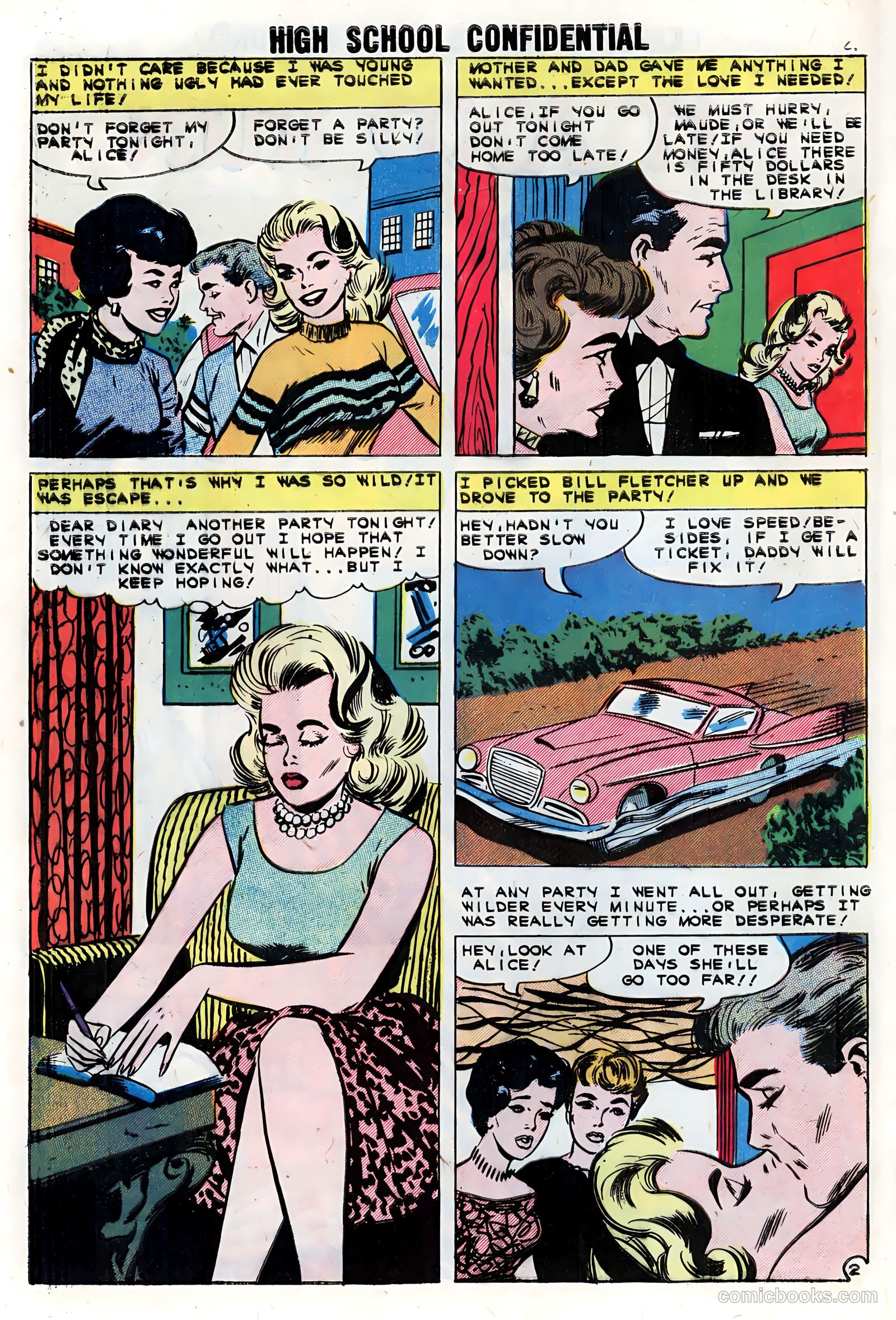 High School Confidential Diary #5 (1961) — page 4