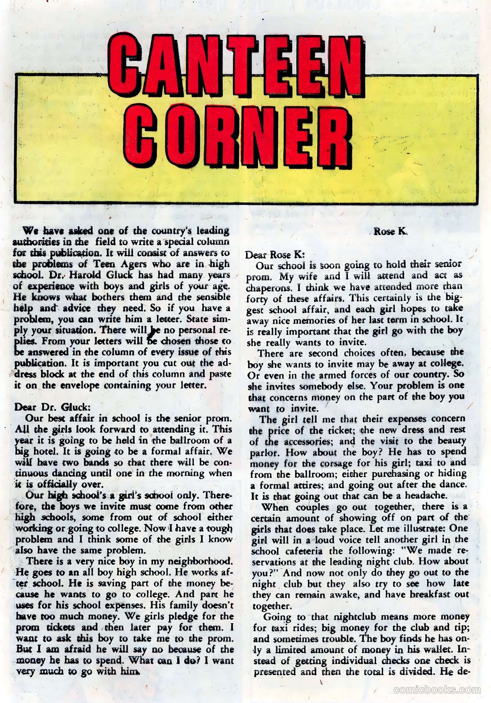 High School Confidential Diary #5 (1961) — page 28