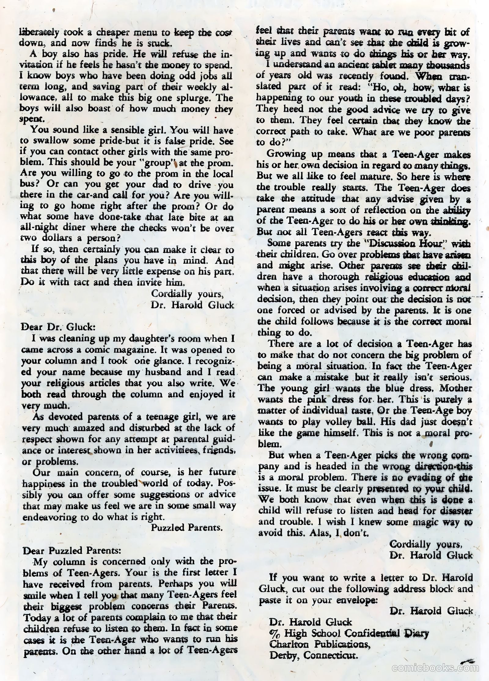 High School Confidential Diary #5 (1961) — page 29