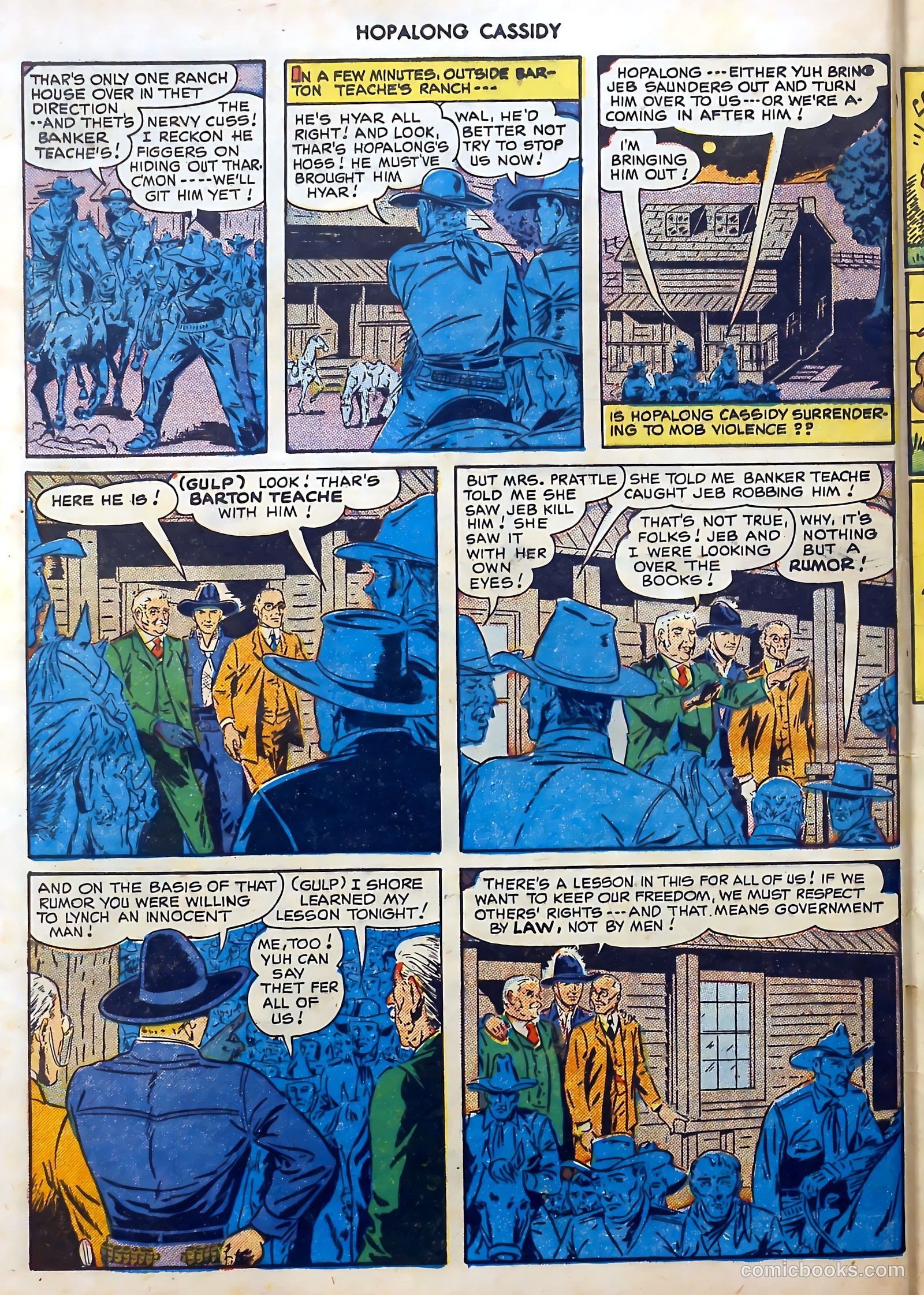 Hopalong Cassidy #46 (1950) — page 44 of 48