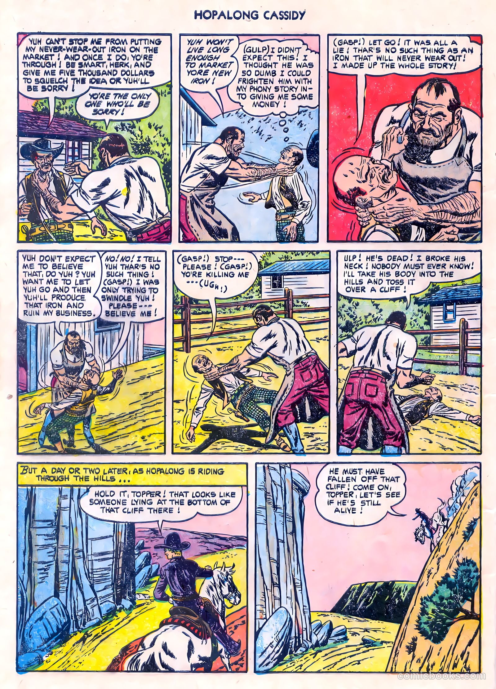 Hopalong Cassidy #80 (1953) — page 8