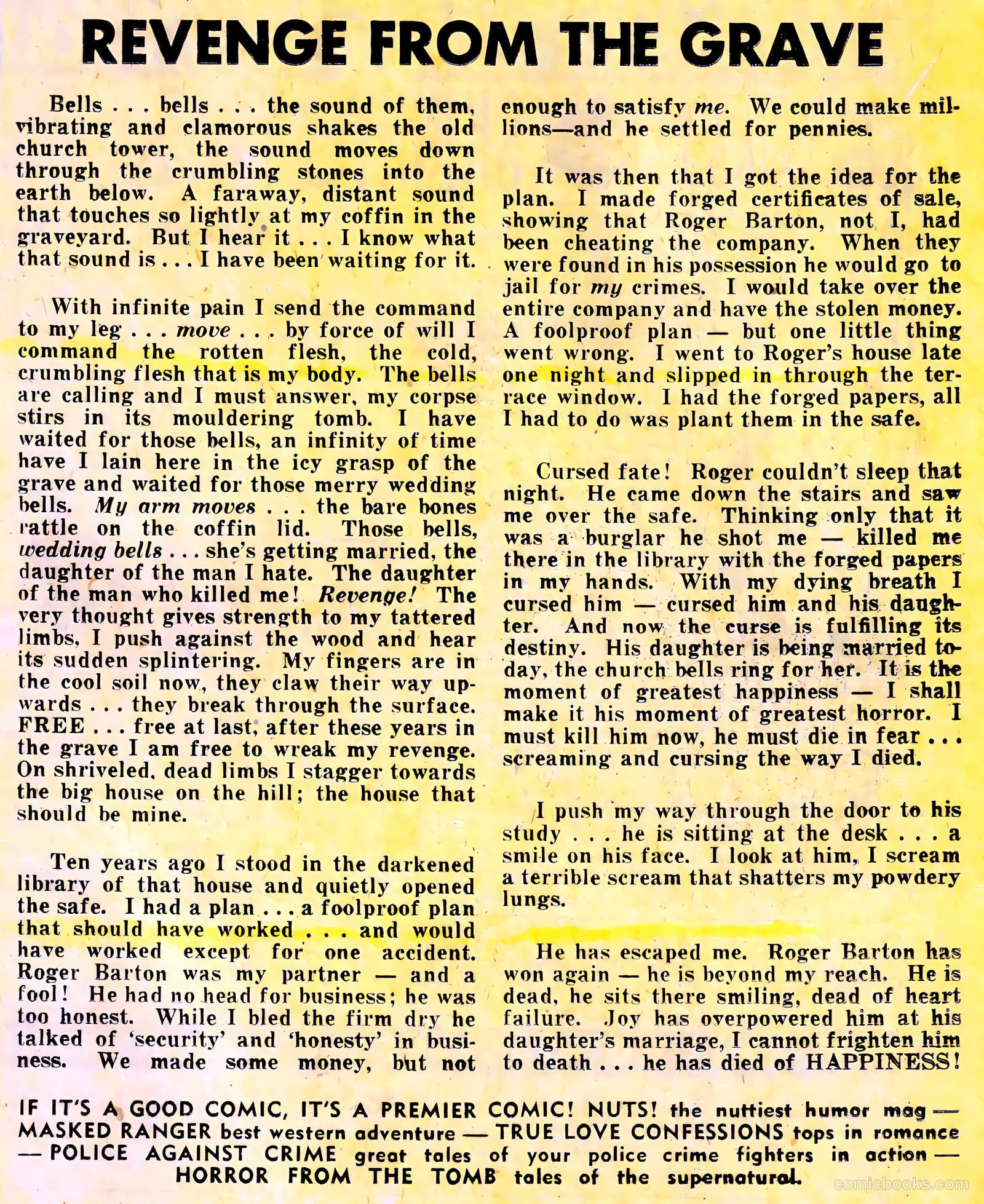 Horror from the Tomb #1 (1954) — page 11