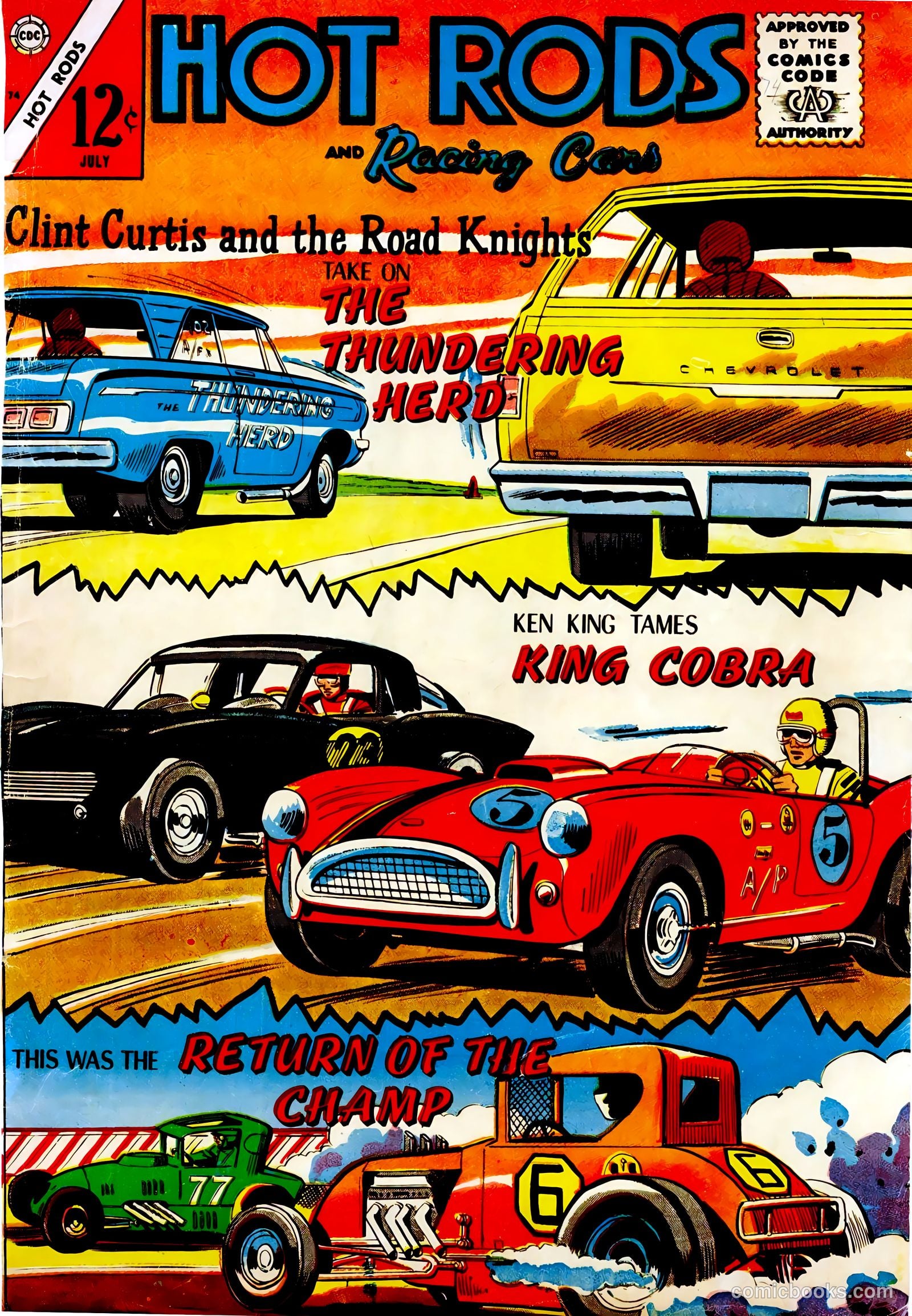 Hot Rods and Racing Cars #74 cover