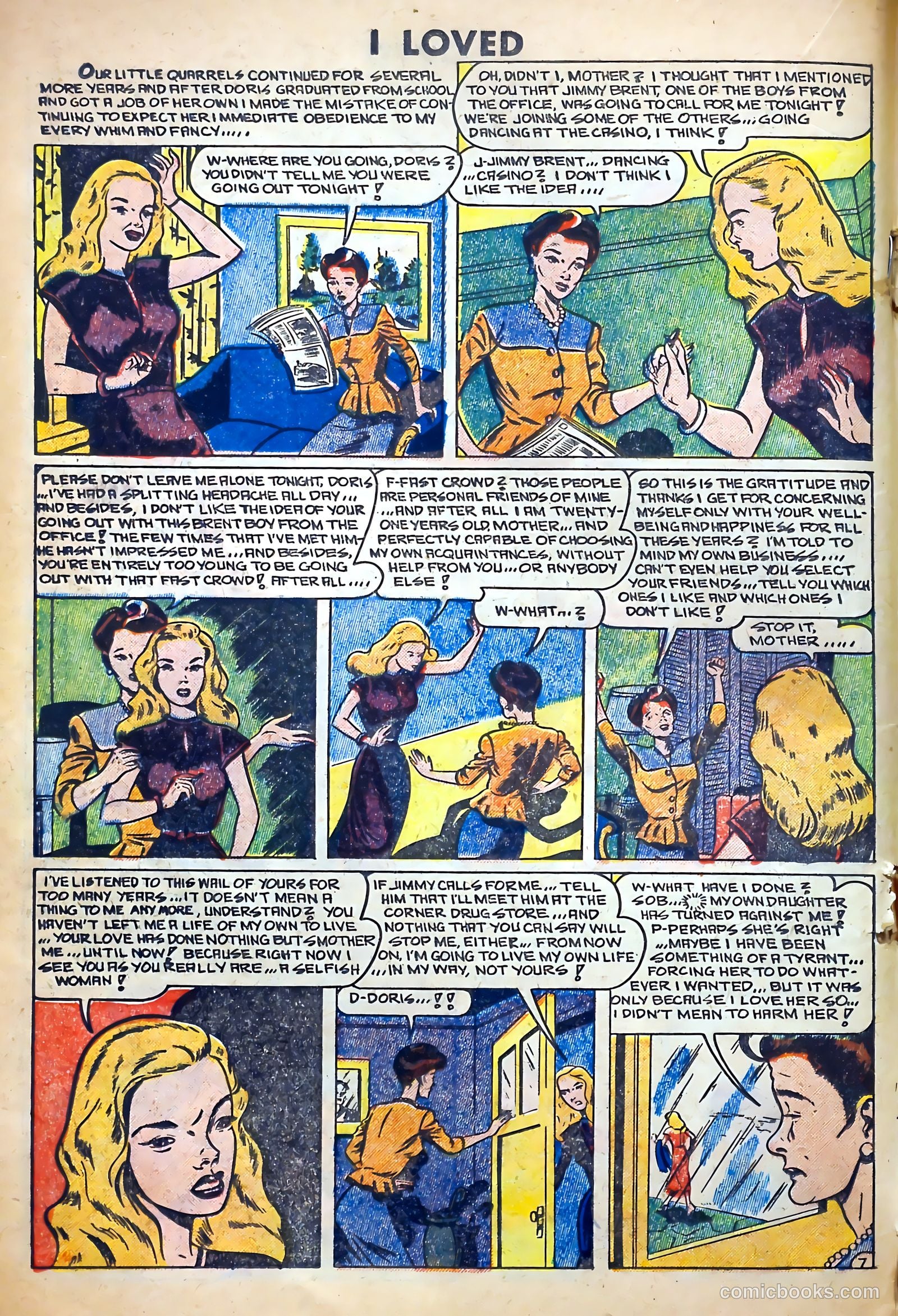 I Loved Real Confession Stories #28 (1949) — page 18 of 36