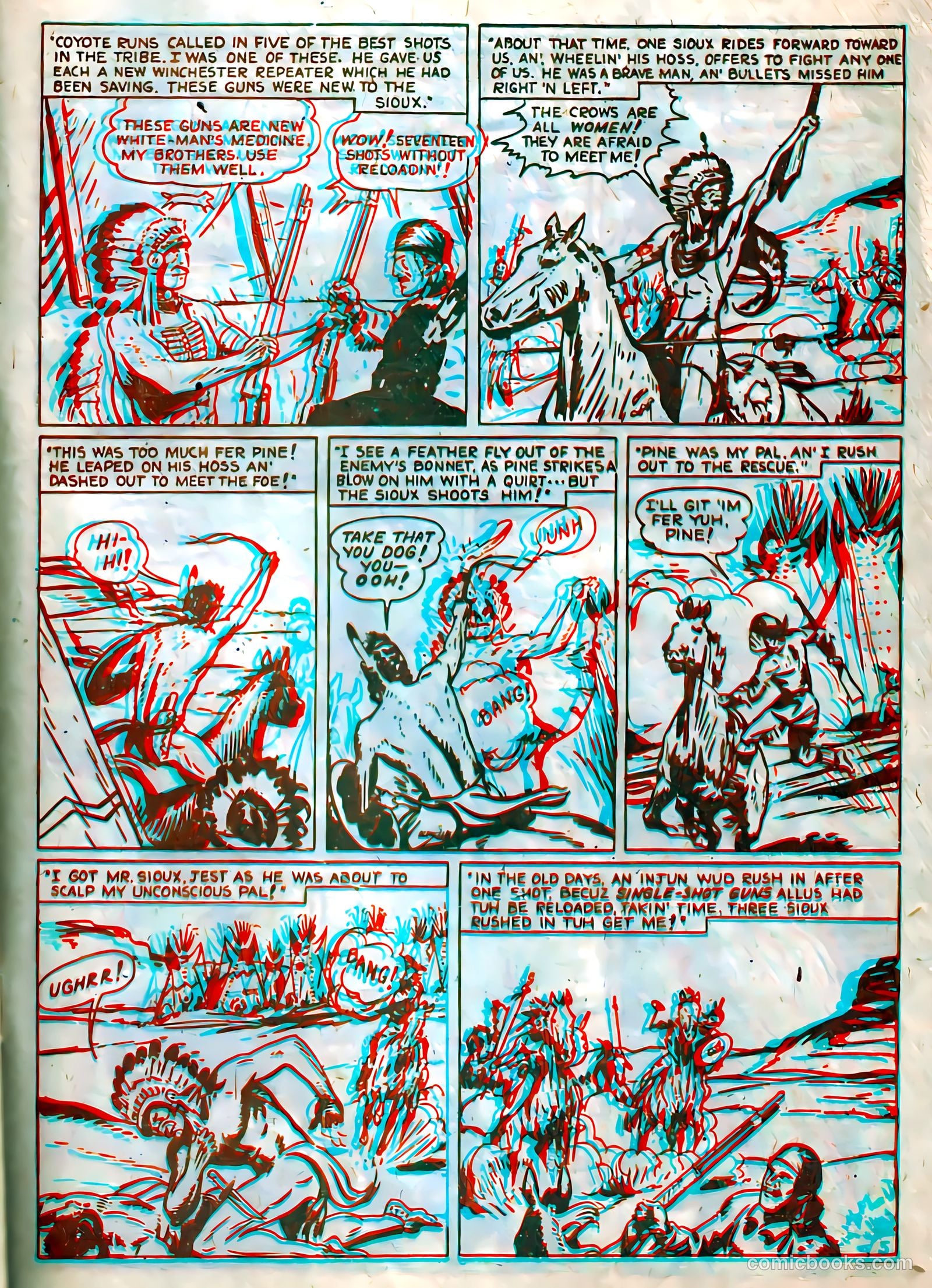 Indian Warriors 3-D #1 (1953) — page 25 of 36