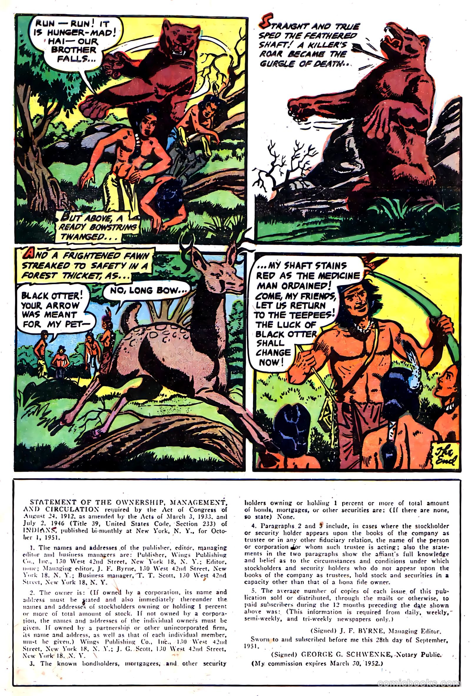 Indians #11 (1952) — page 33 of 36