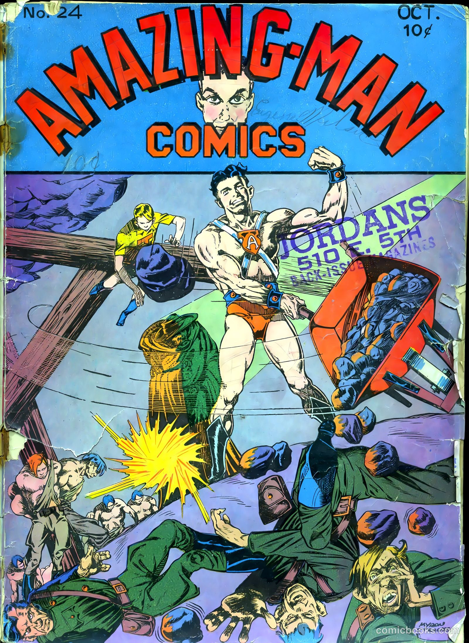 Amazing Man Comics #6 (1939) — page 1