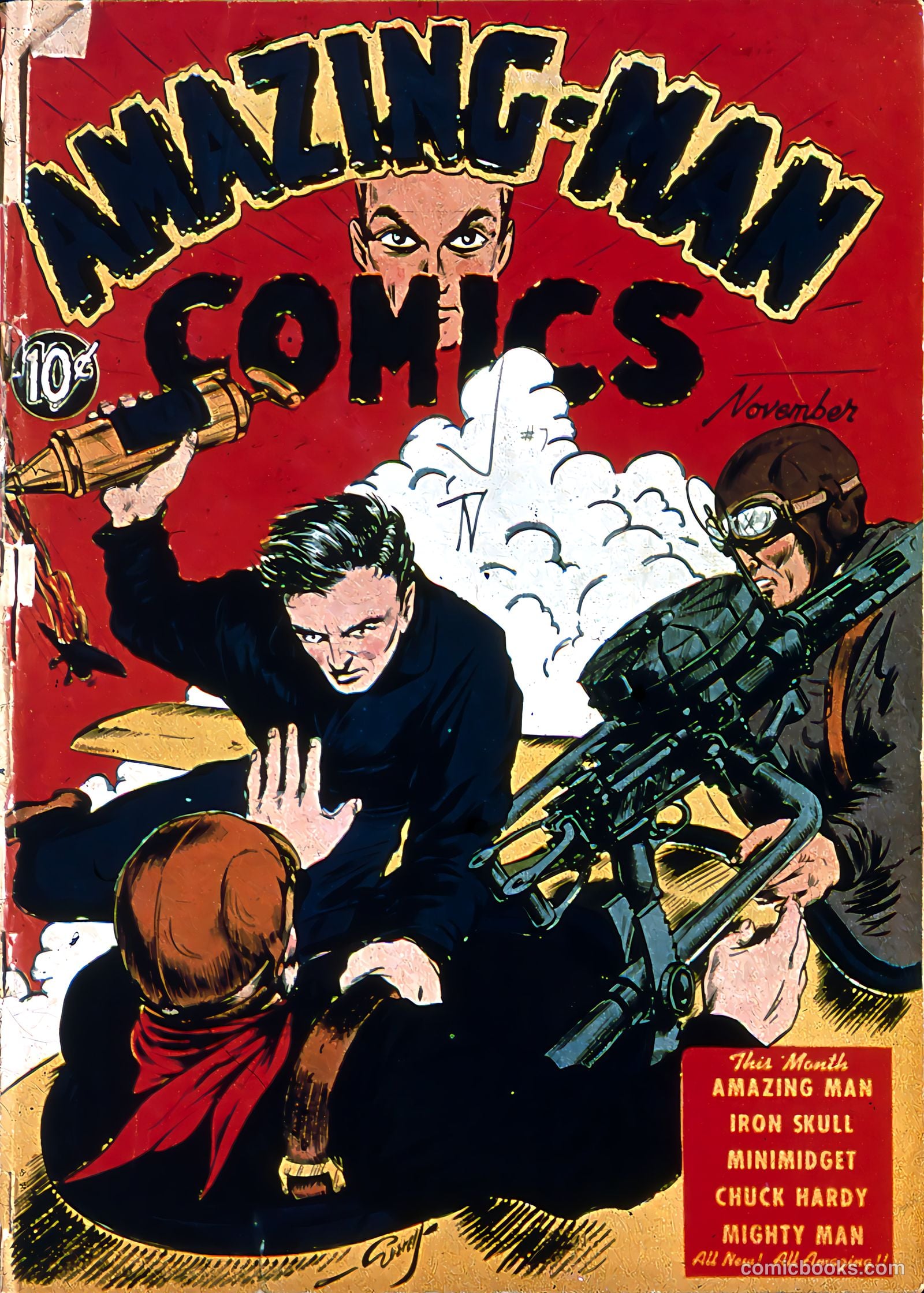 Amazing Man Comics #7 (1939) — page 1