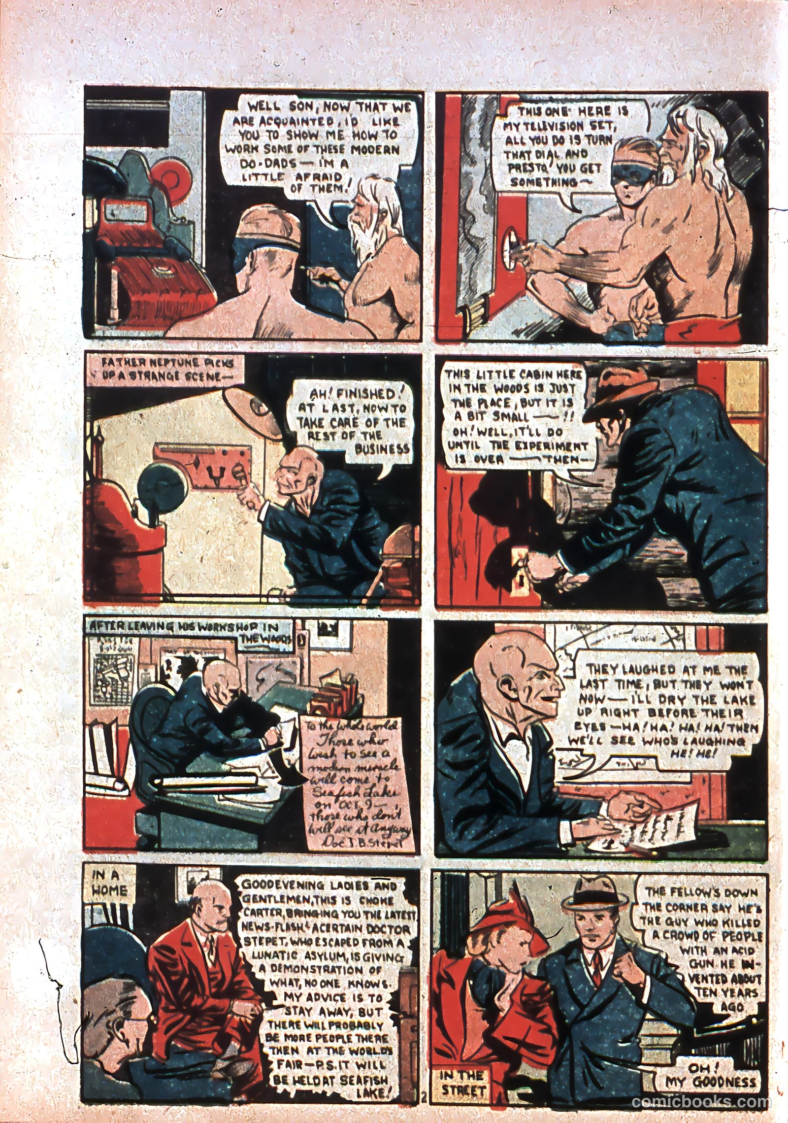 Amazing Man Comics #7 (1939) — page 61