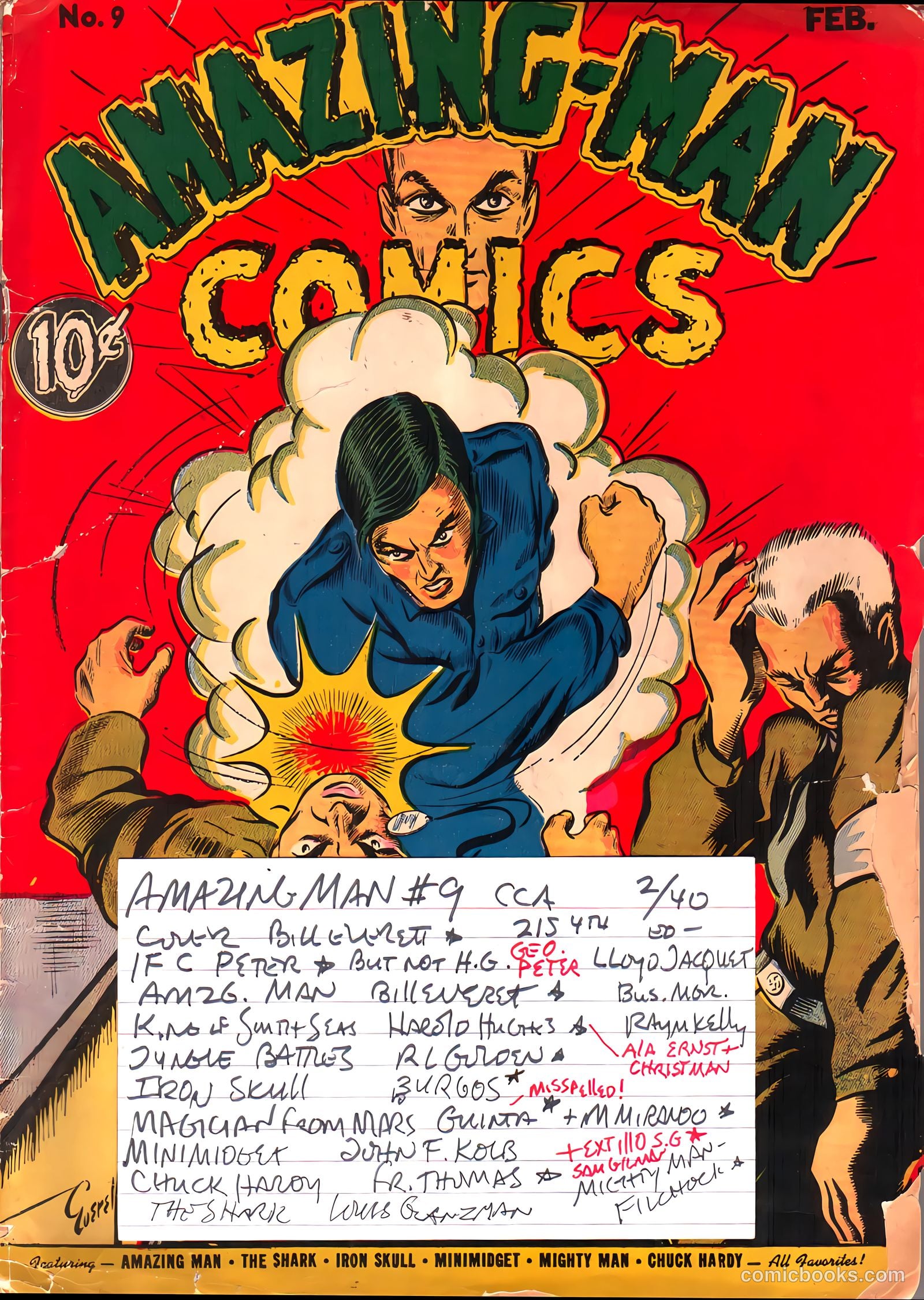 Amazing Man Comics #9 (1940) — page 2