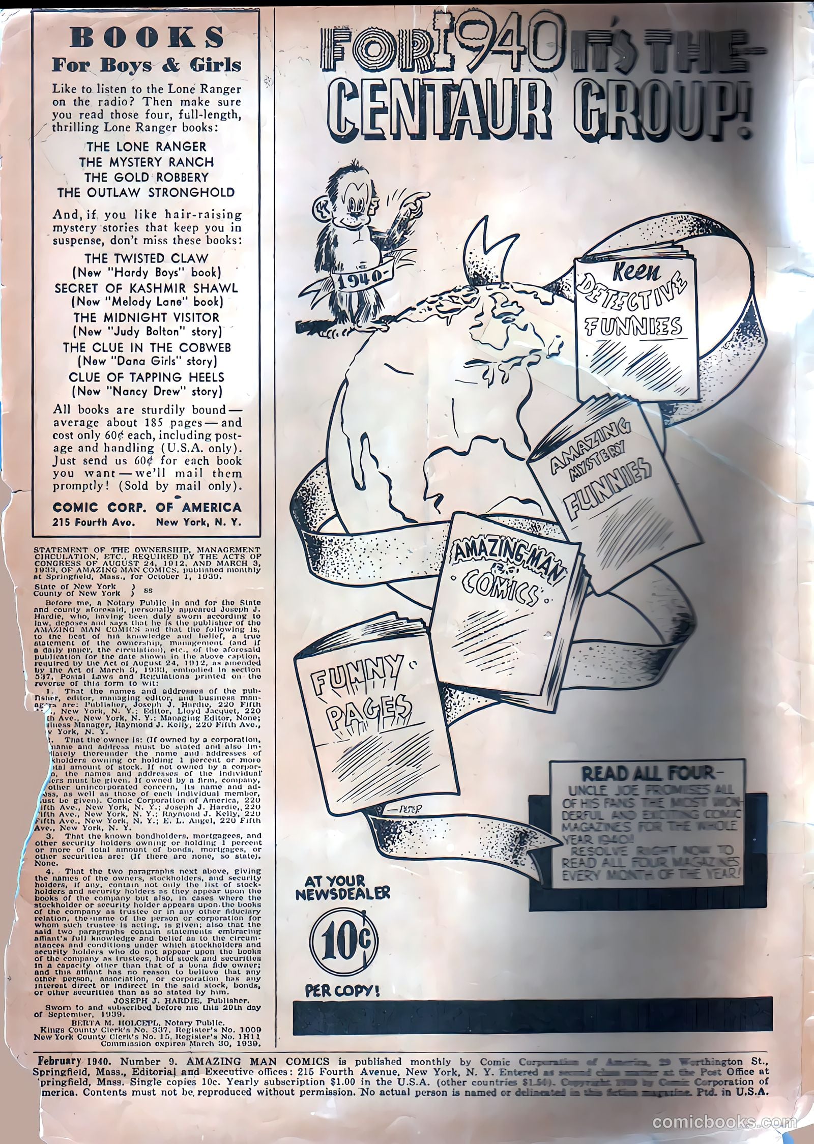 Amazing Man Comics #9 (1940) — page 3