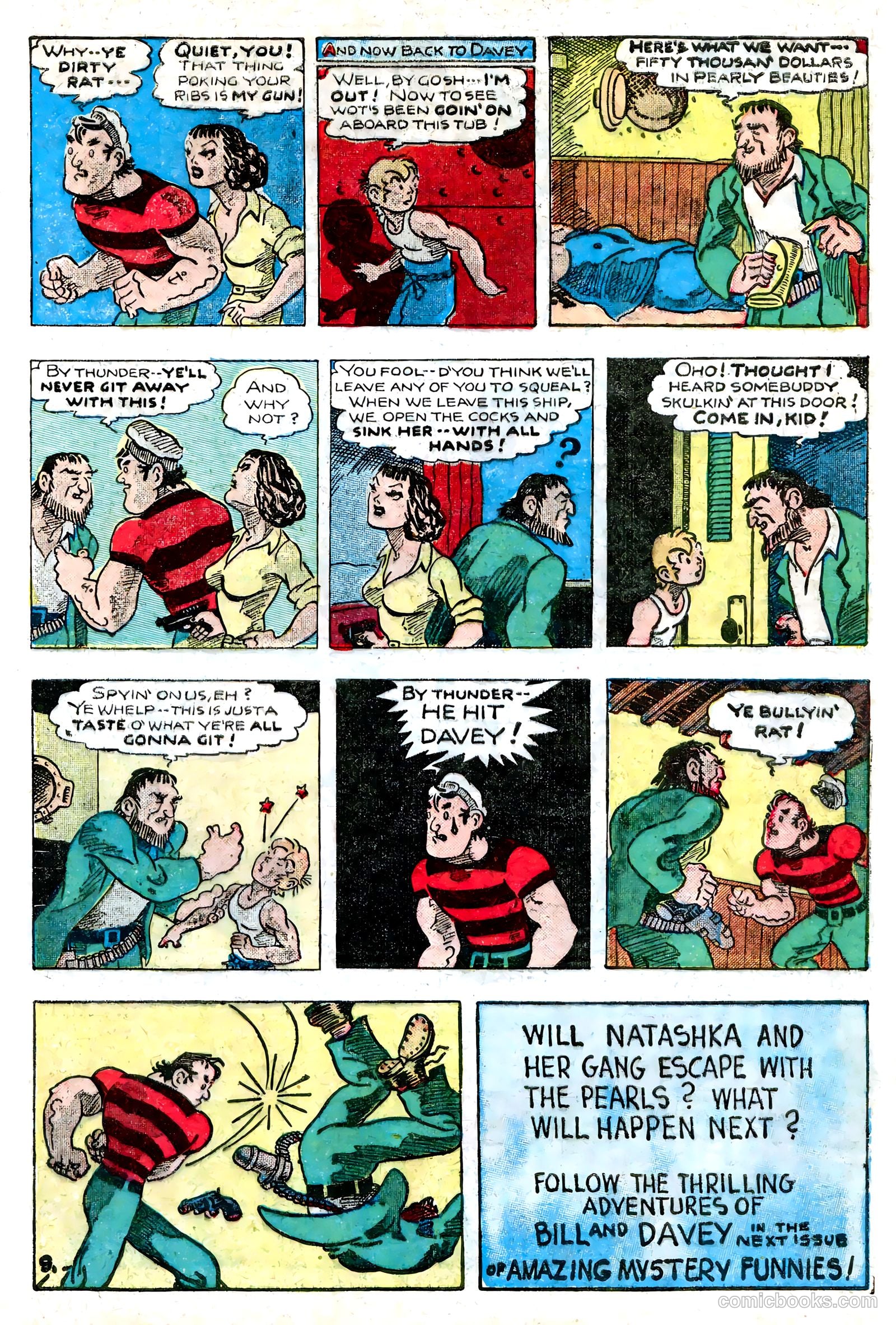 Amazing Mystery Funnies #22 (1942, Centaur) — page 40 of 66