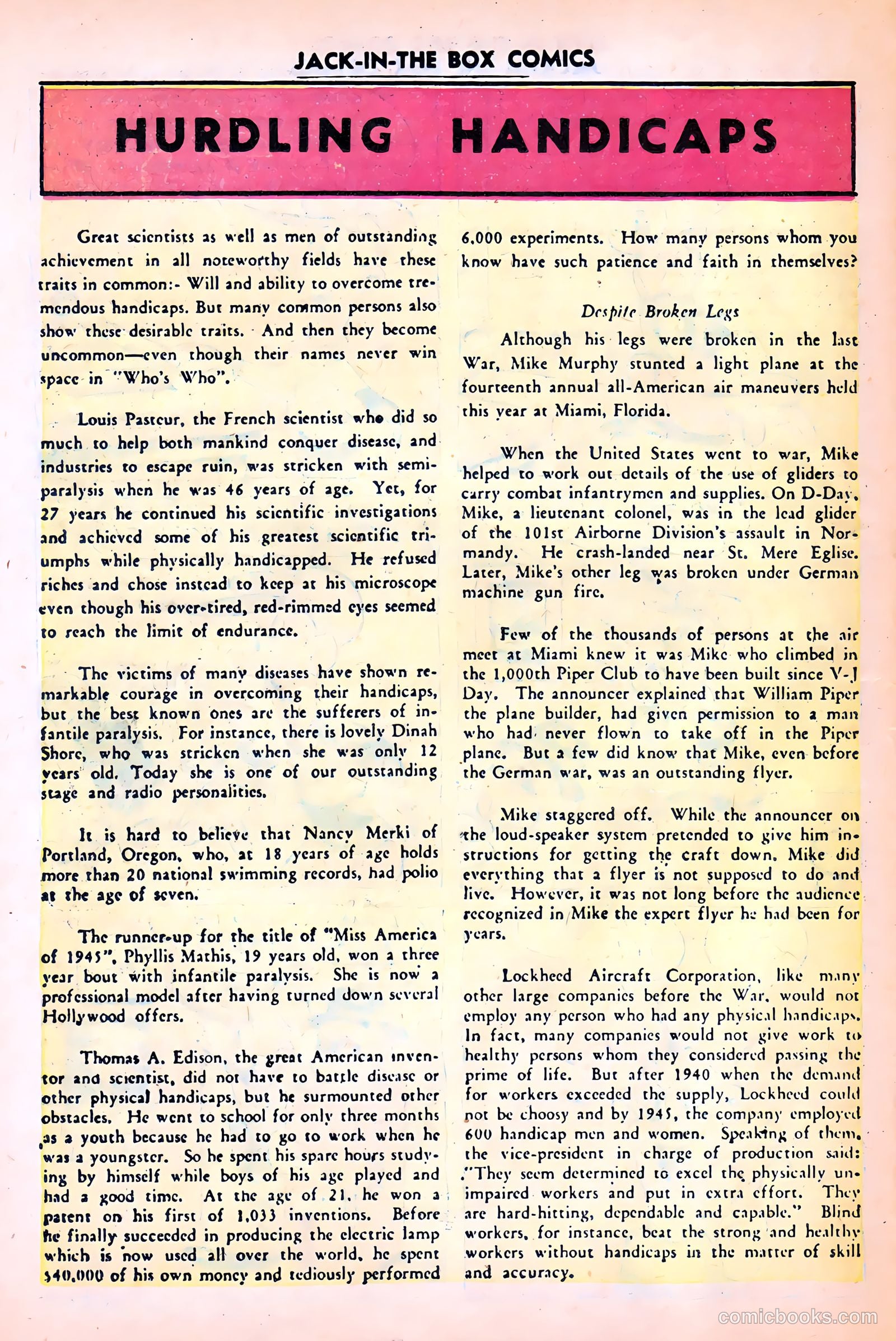 Jack-in-the-Box Comics #12 (1946) — page 16 of 48