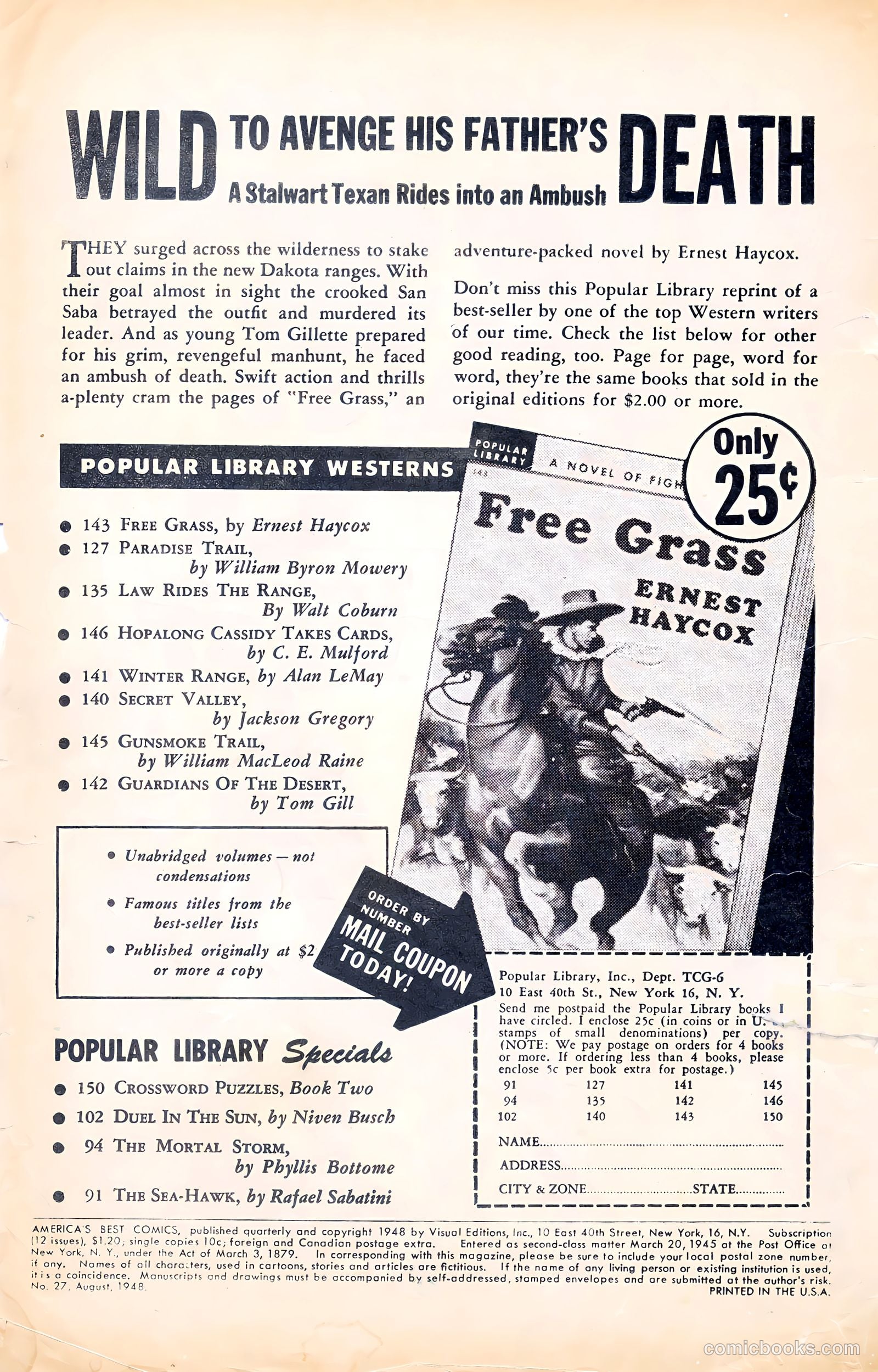 America's Best Comics #27 (1948, Visual Editions, Inc.) — page 2 of 52