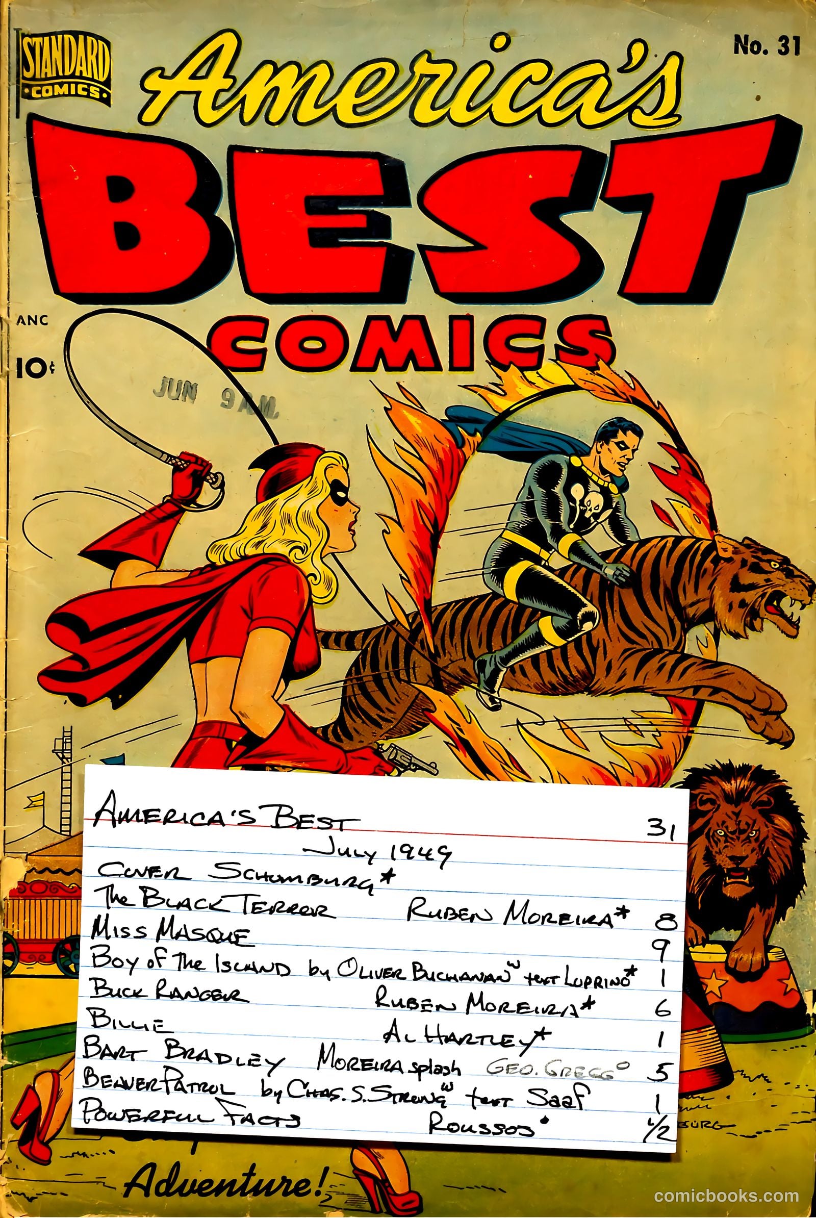 America's Best Comics #31 (1949, Visual Editions, Inc.) — page 37 of 37
