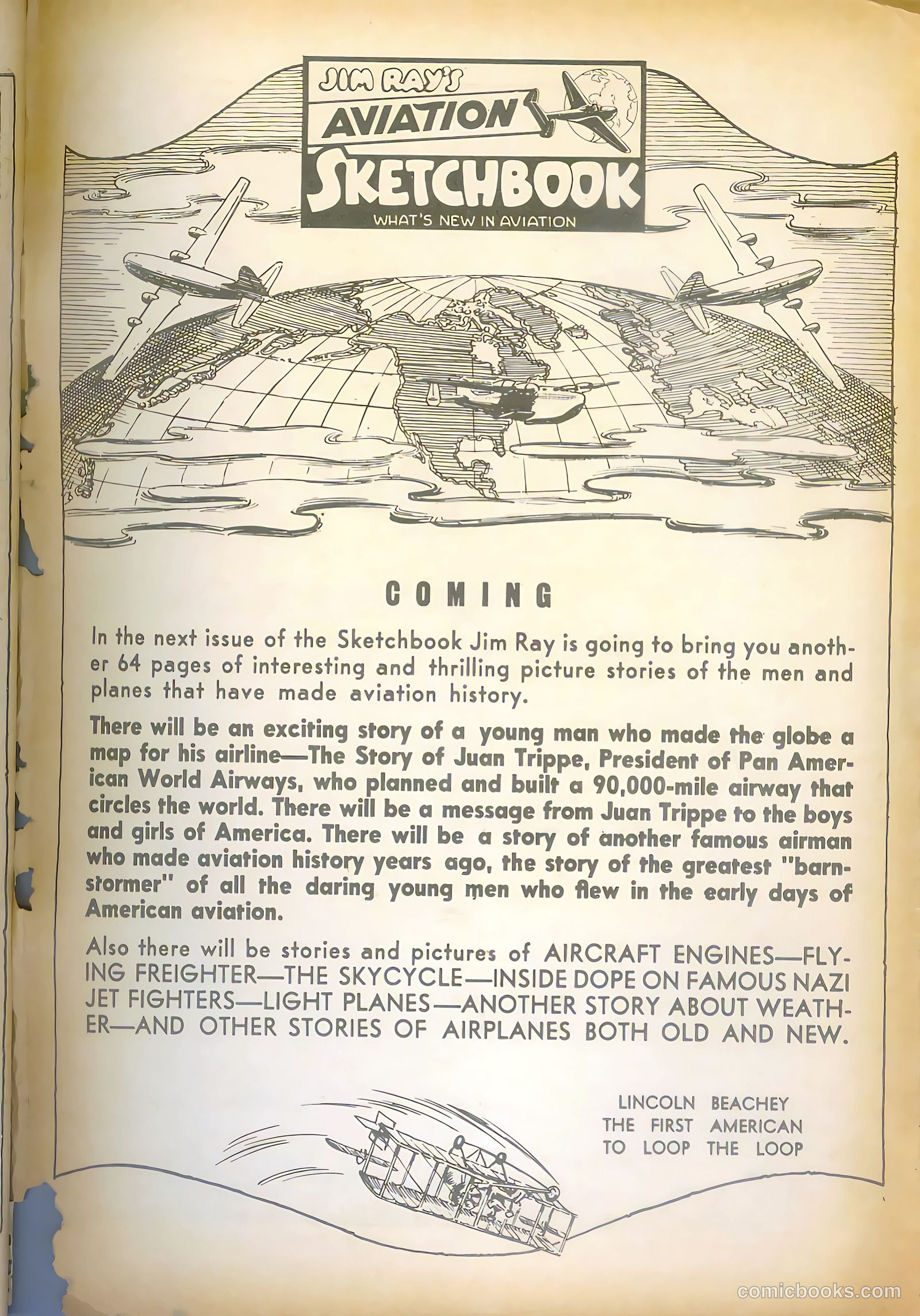 Jim Ray's Aviation Sketchbook #2 (1946, Vital Publications) — page 65 of 66