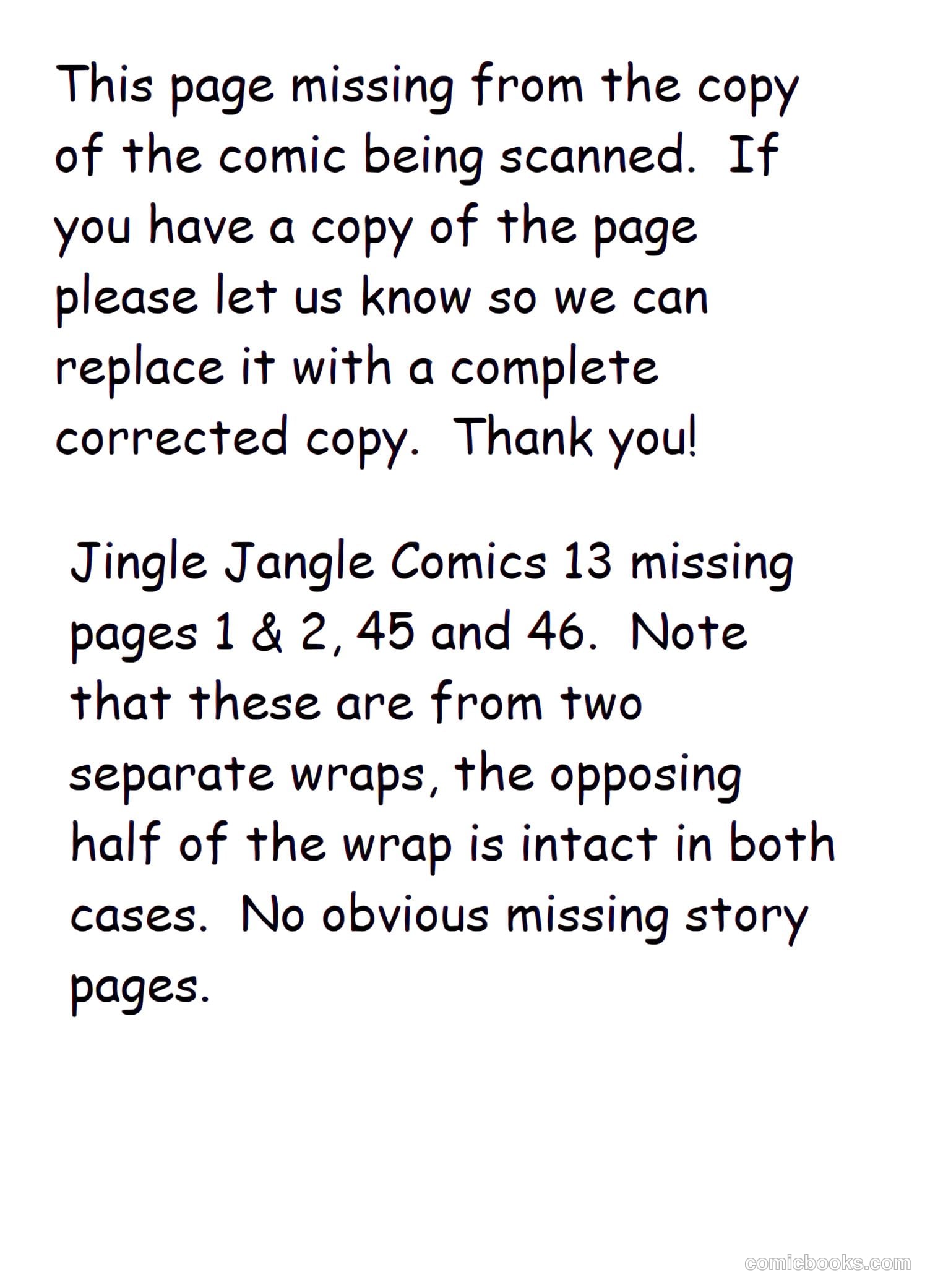 Jingle Jangle Comics #13 (1945) — page 45 of 49