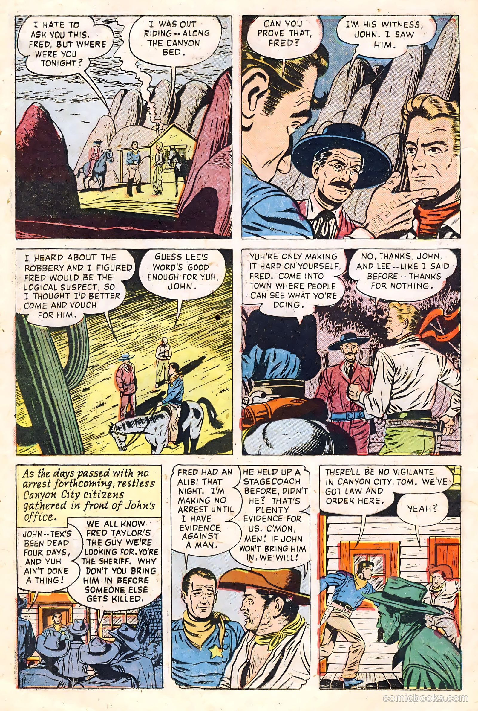 John Wayne Adventure Comics #21 (1953) — page 24