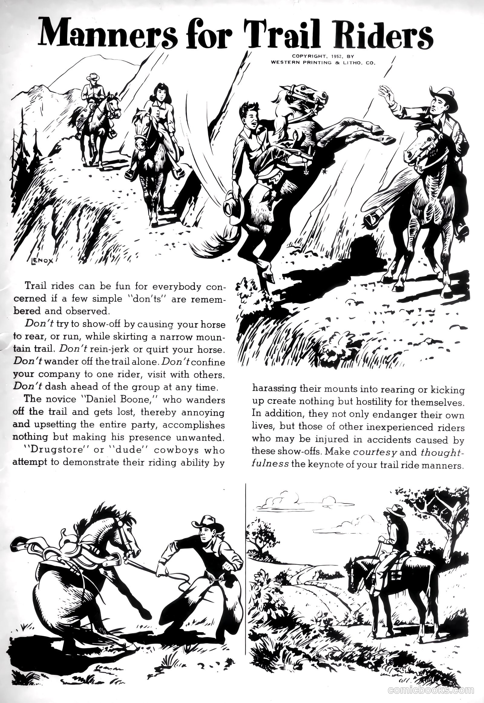 Johnny Mack Brown #10 (1952) — page 35 of 35