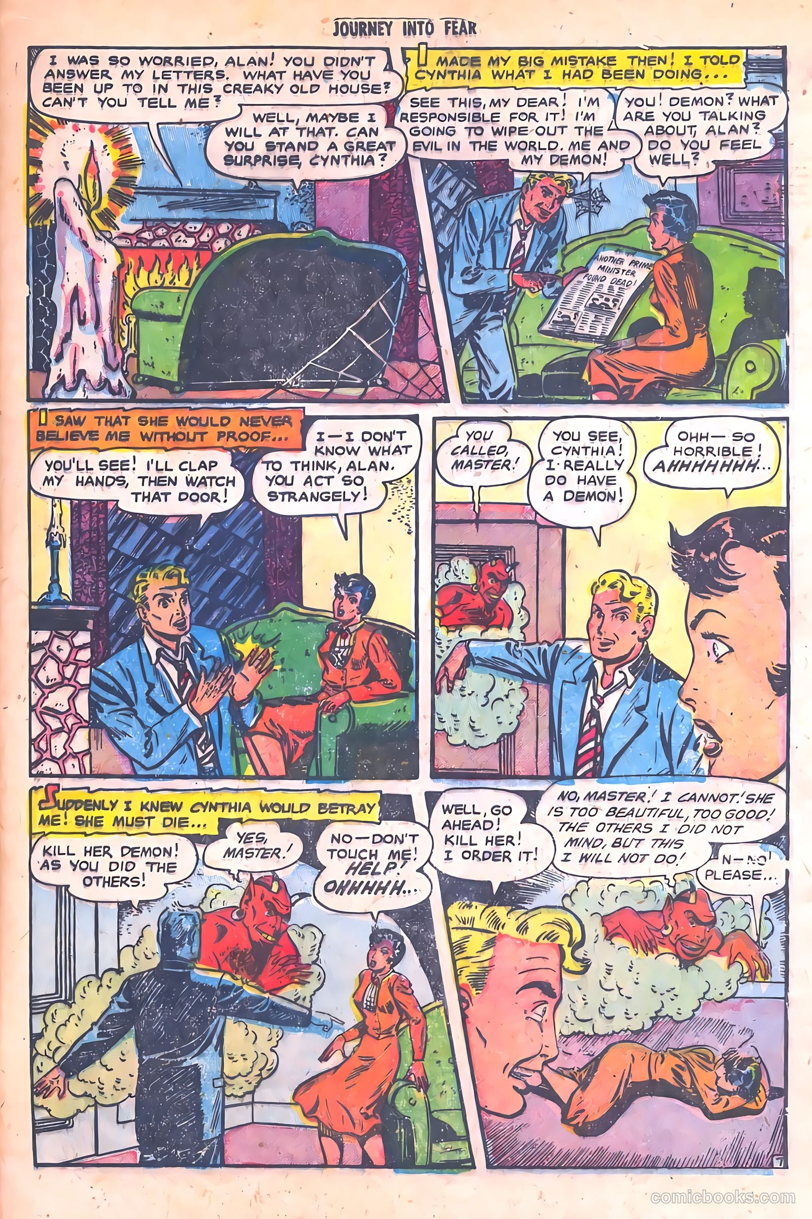 Journey into Fear #7 (1952) — page 9