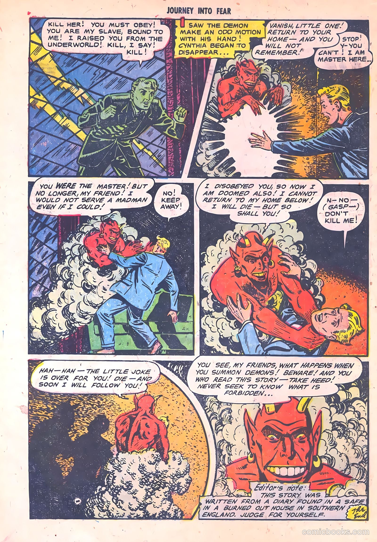 Journey into Fear #7 (1952) — page 10
