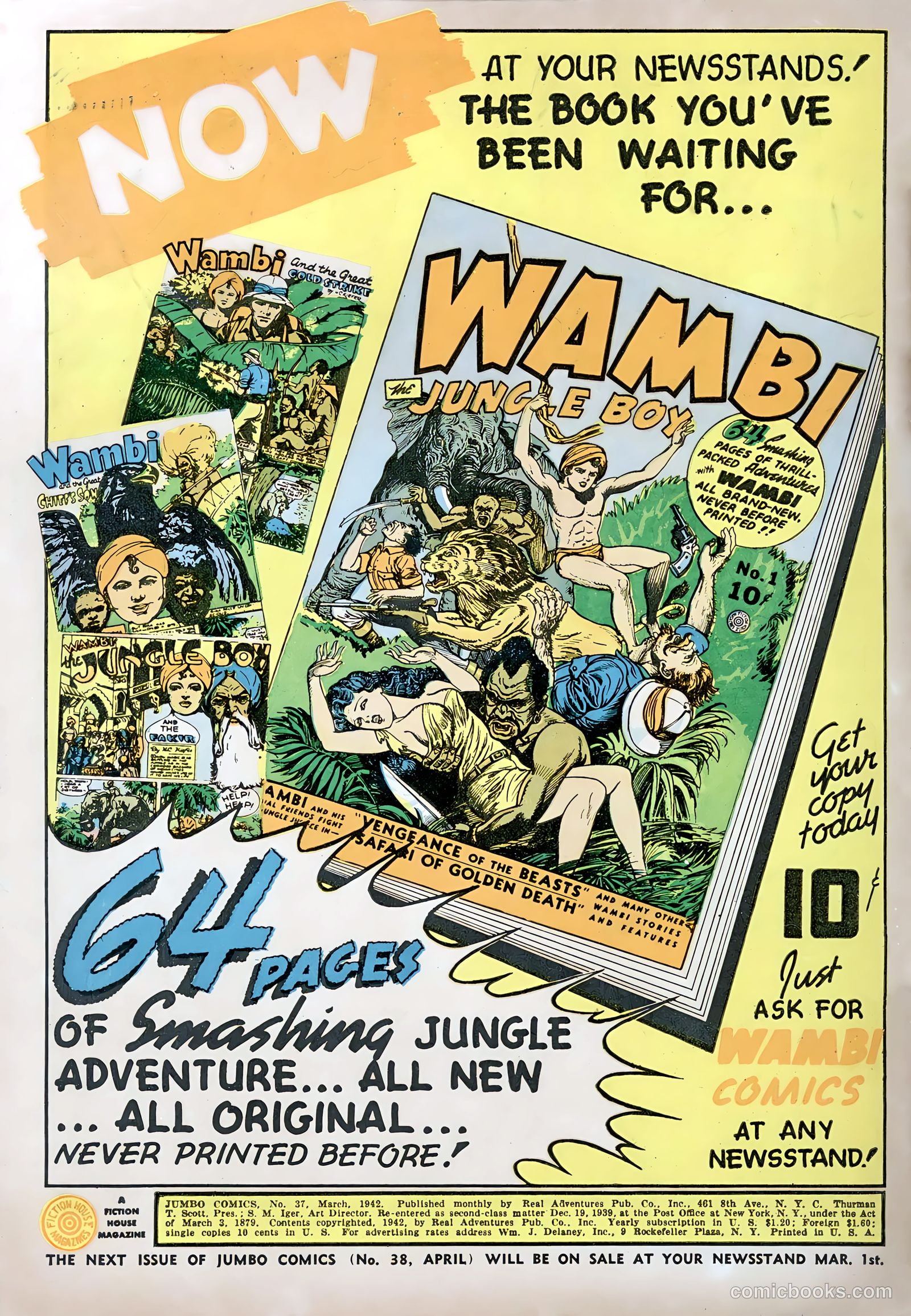 Jumbo Comics #37 (1942, Real Adventures Pub. Co., Inc.) — page 2 of 68