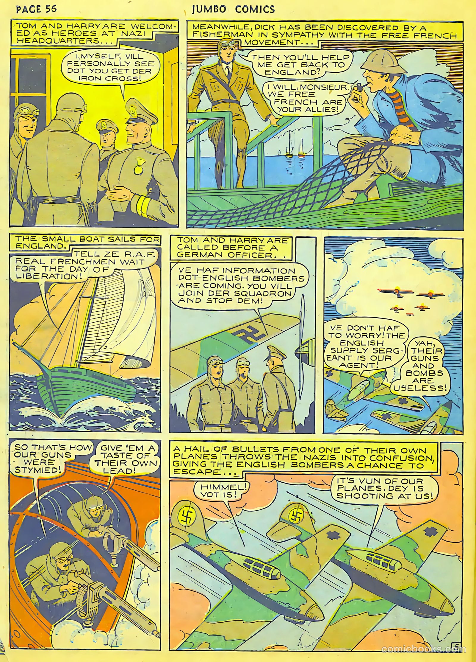 Jumbo Comics #37 (1942, Real Adventures Pub. Co., Inc.) — page 58 of 68