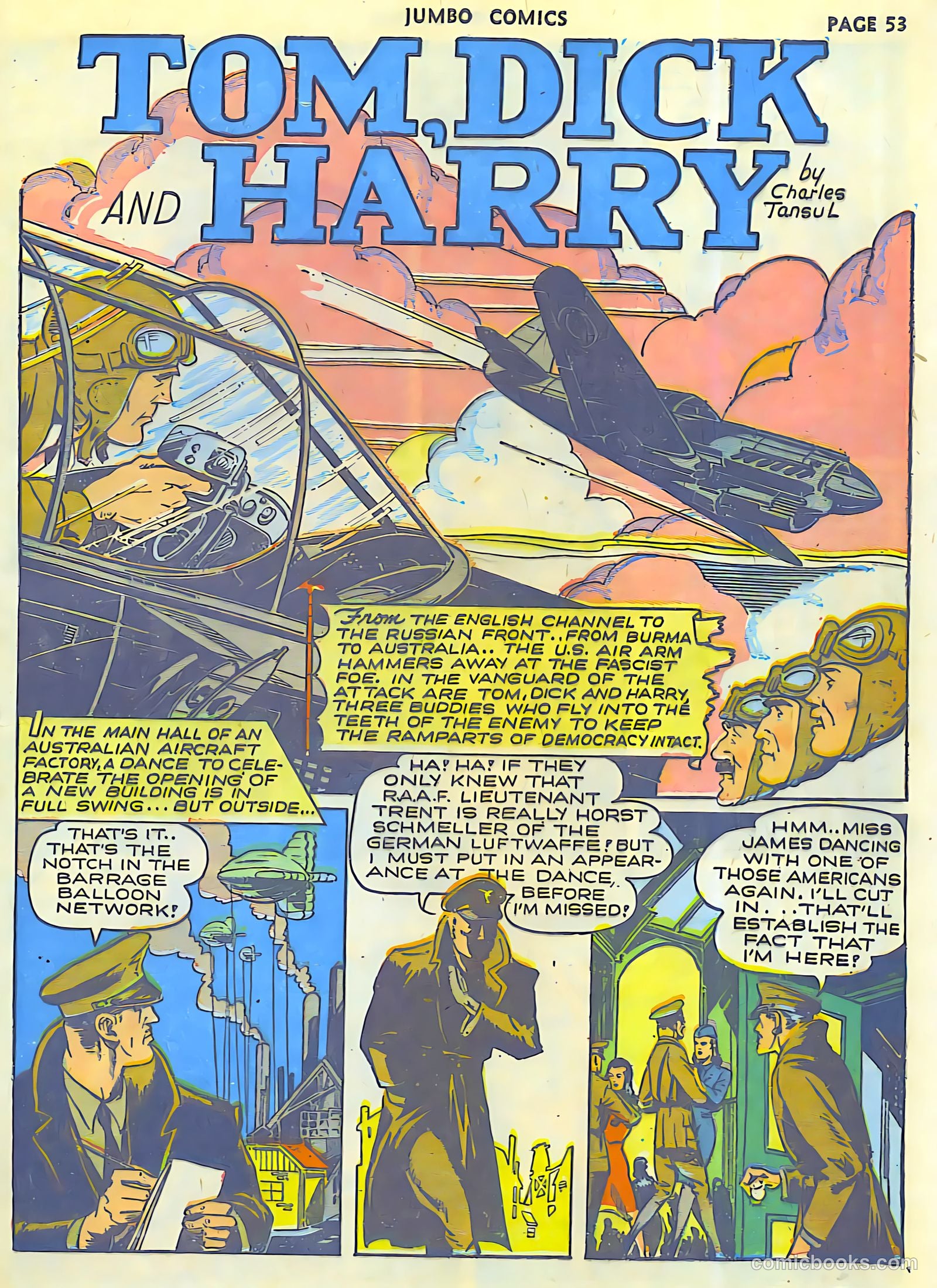 Jumbo Comics #42 (1942, Real Adventures Pub. Co., Inc.) — page 55 of 68