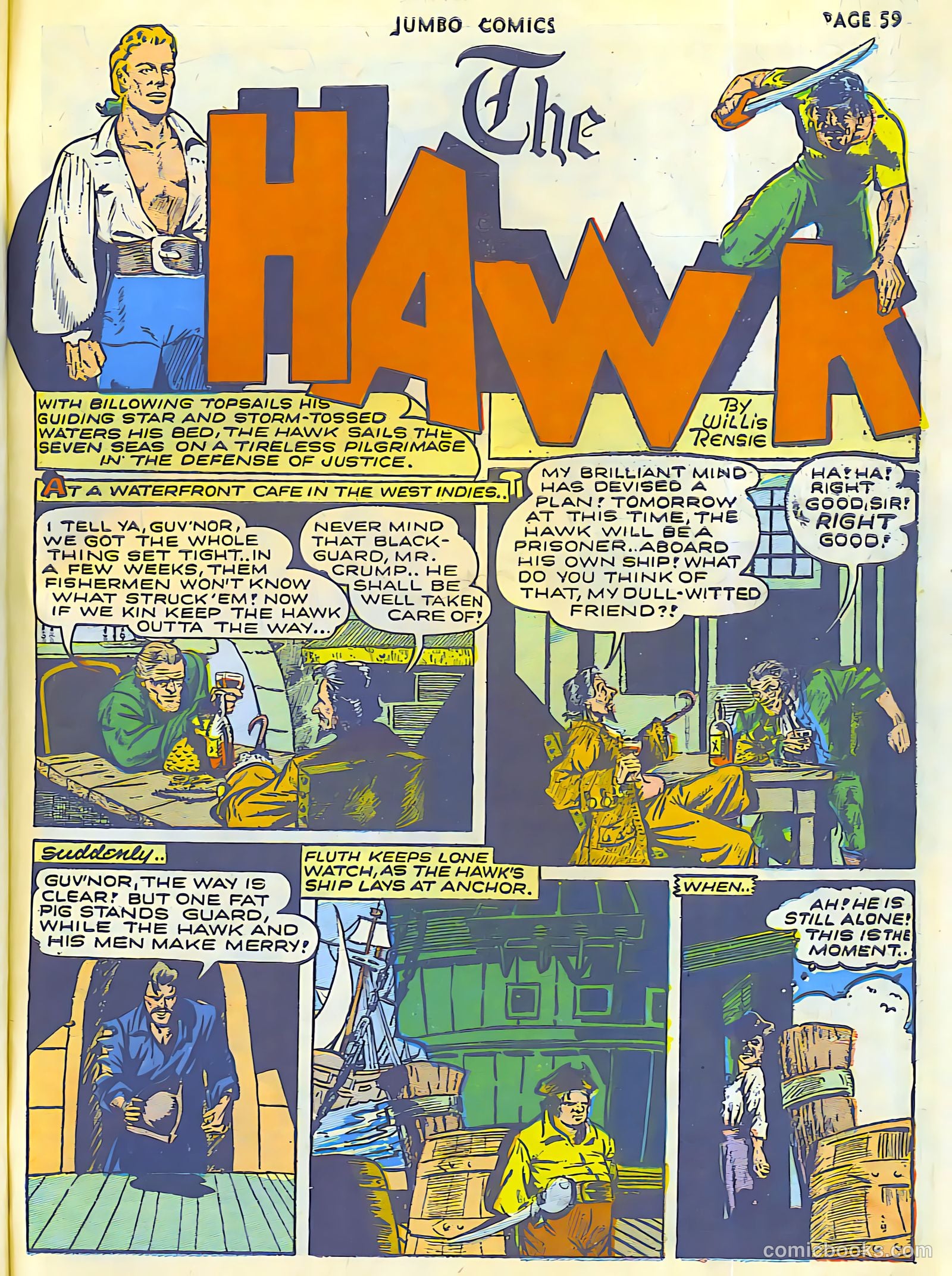 Jumbo Comics #42 (1942, Real Adventures Pub. Co., Inc.) — page 61 of 68