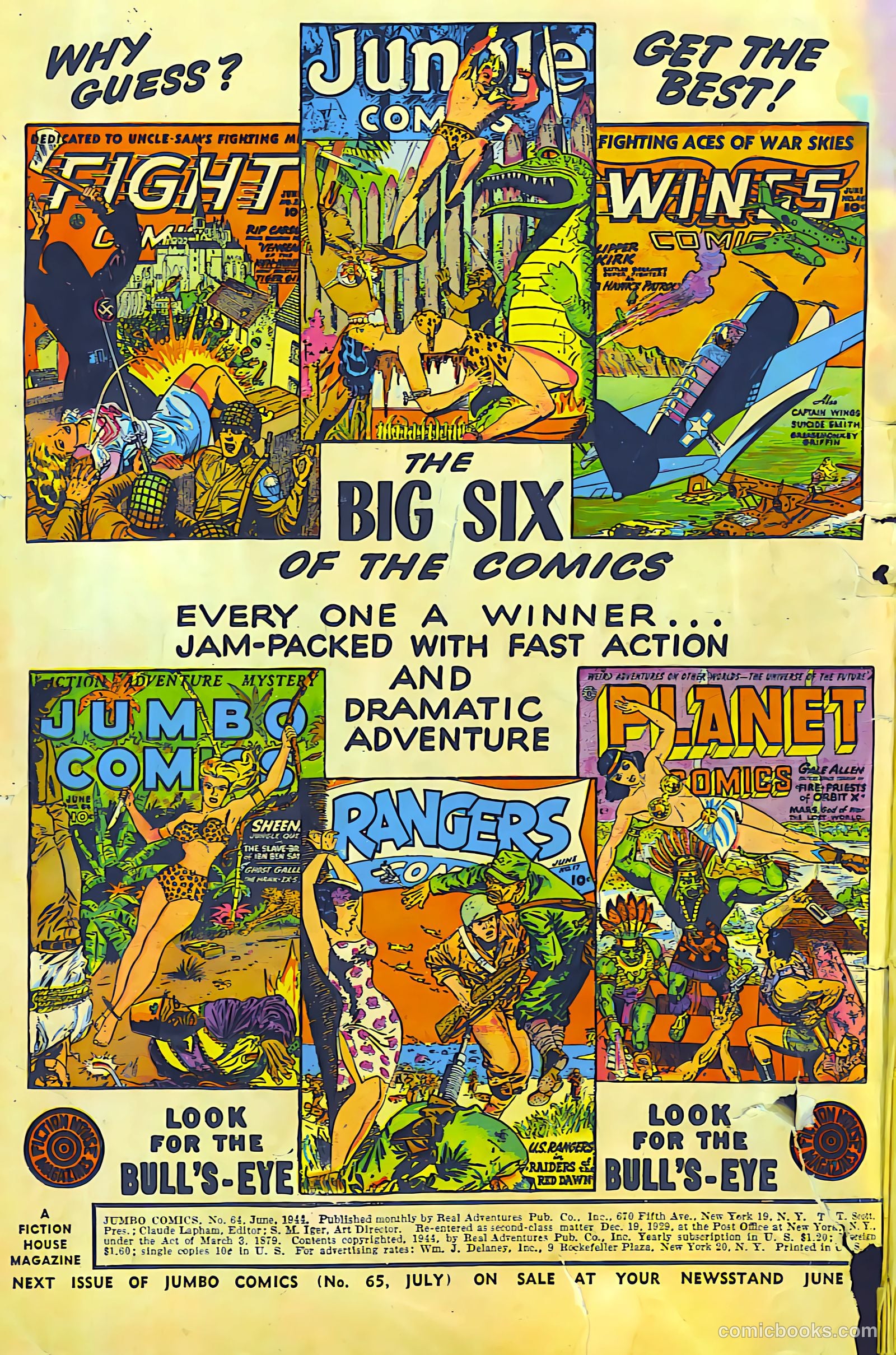 Jumbo Comics #64 (1944, Real Adventures Pub. Co., Inc.) — page 2 of 52