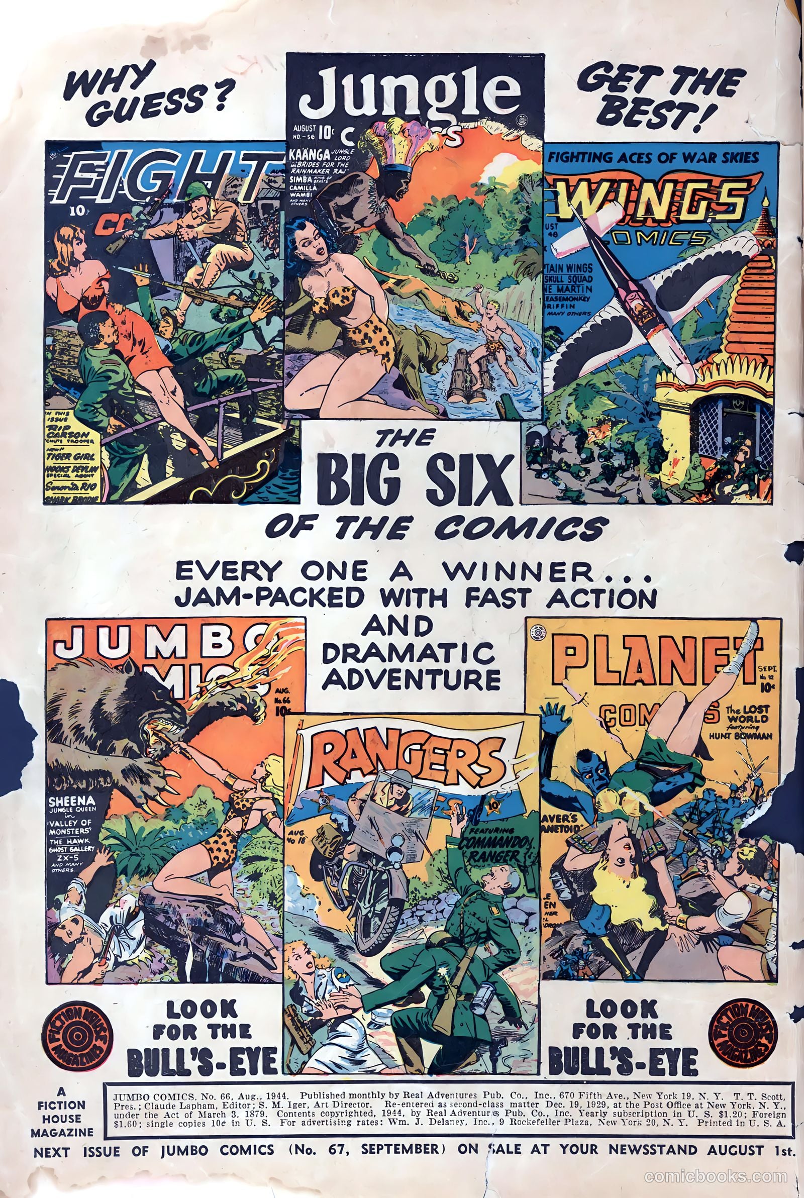 Jumbo Comics #66 (1944, Real Adventures Pub. Co., Inc.) — page 2 of 52