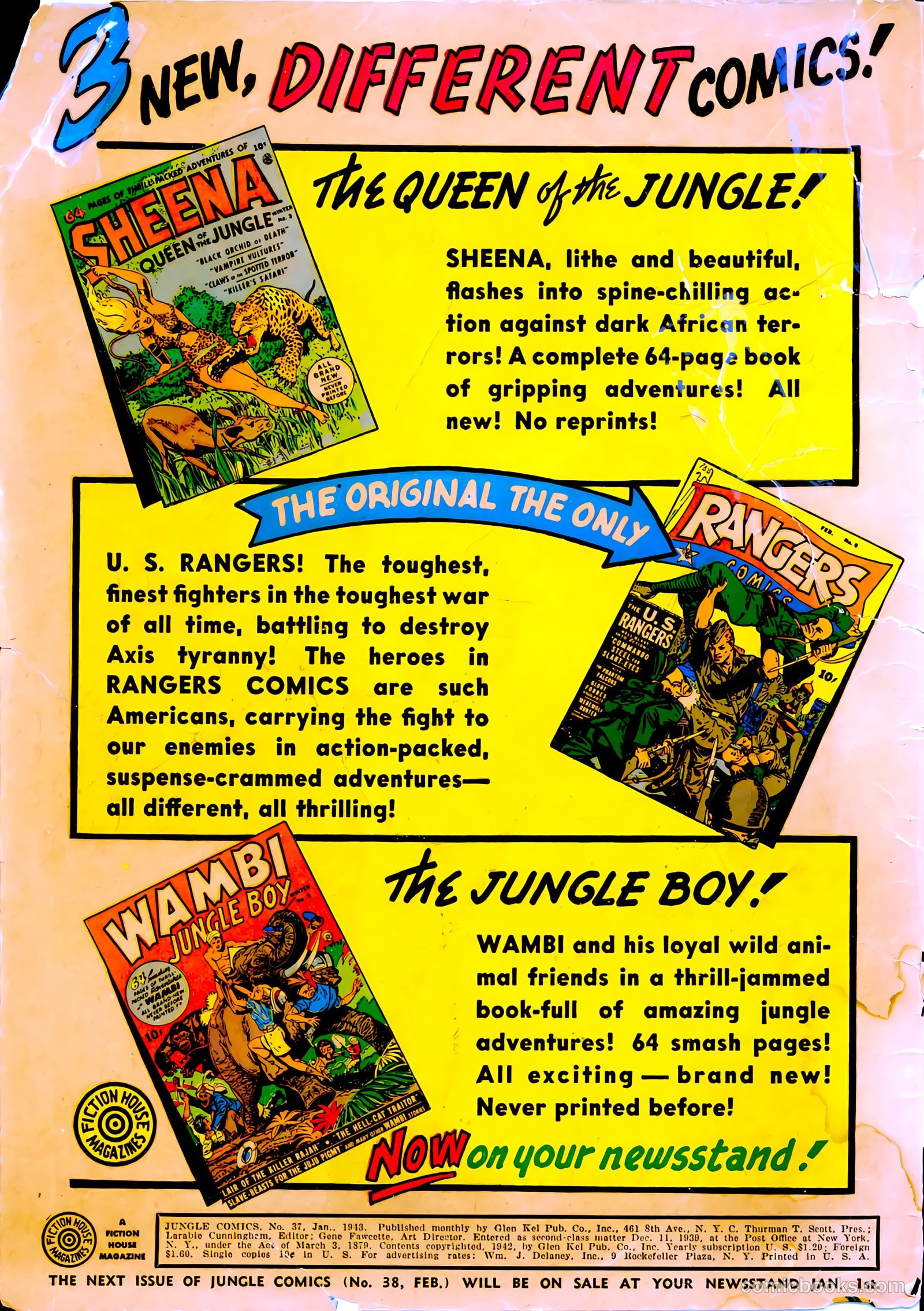 Jungle Comics #37 (1943, Fiction House) — page 2 of 68