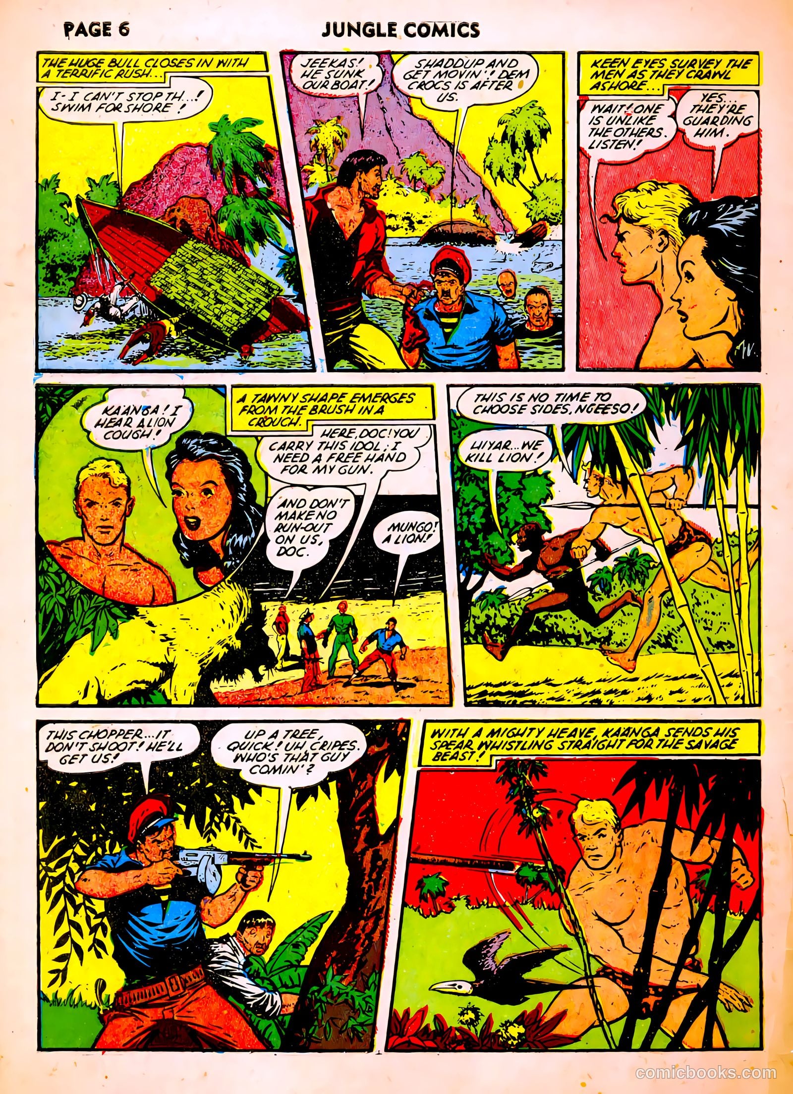 Jungle Comics #37 (1943, Fiction House) — page 8 of 68