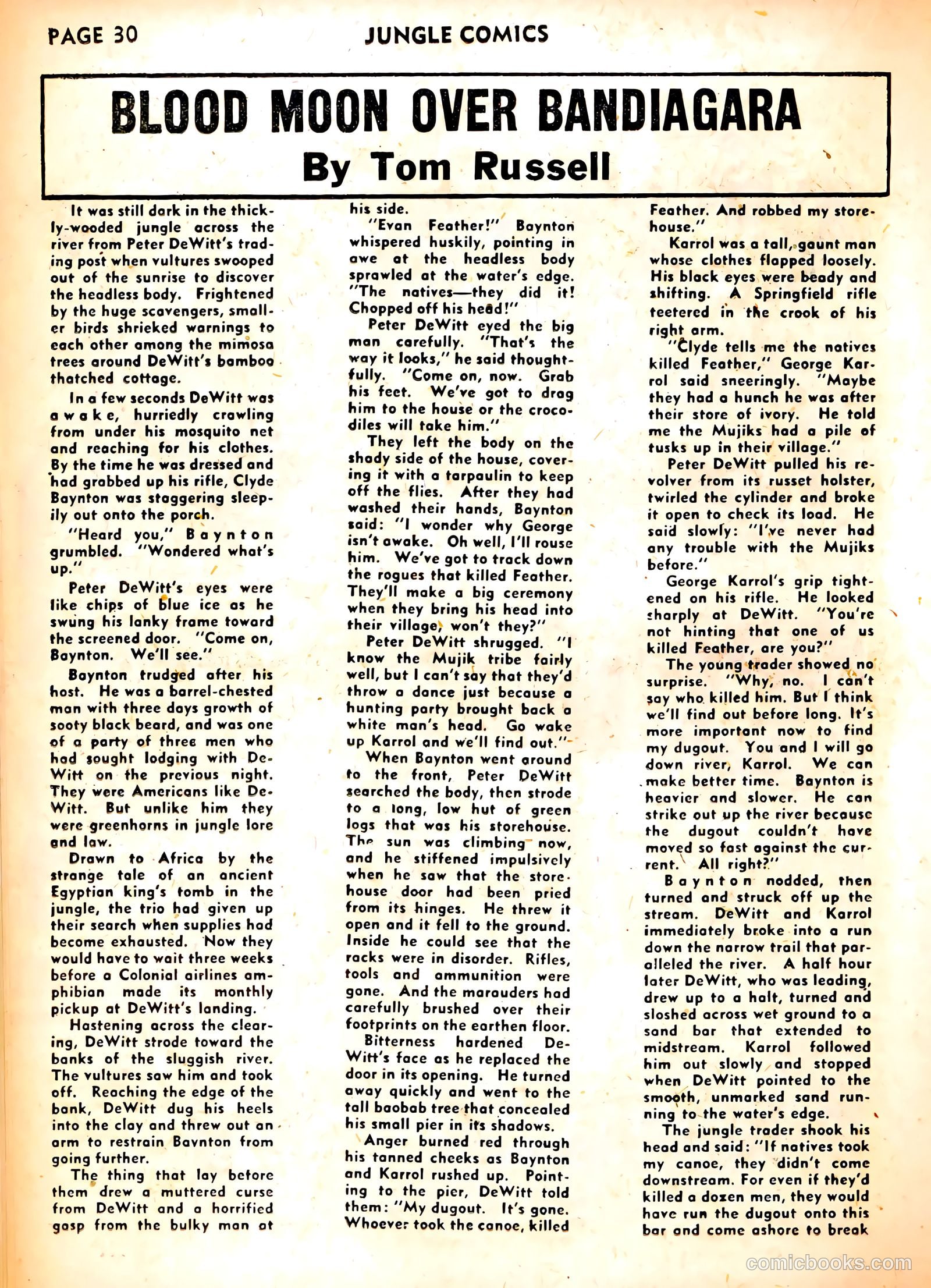 Jungle Comics #37 (1943, Fiction House) — page 32 of 68