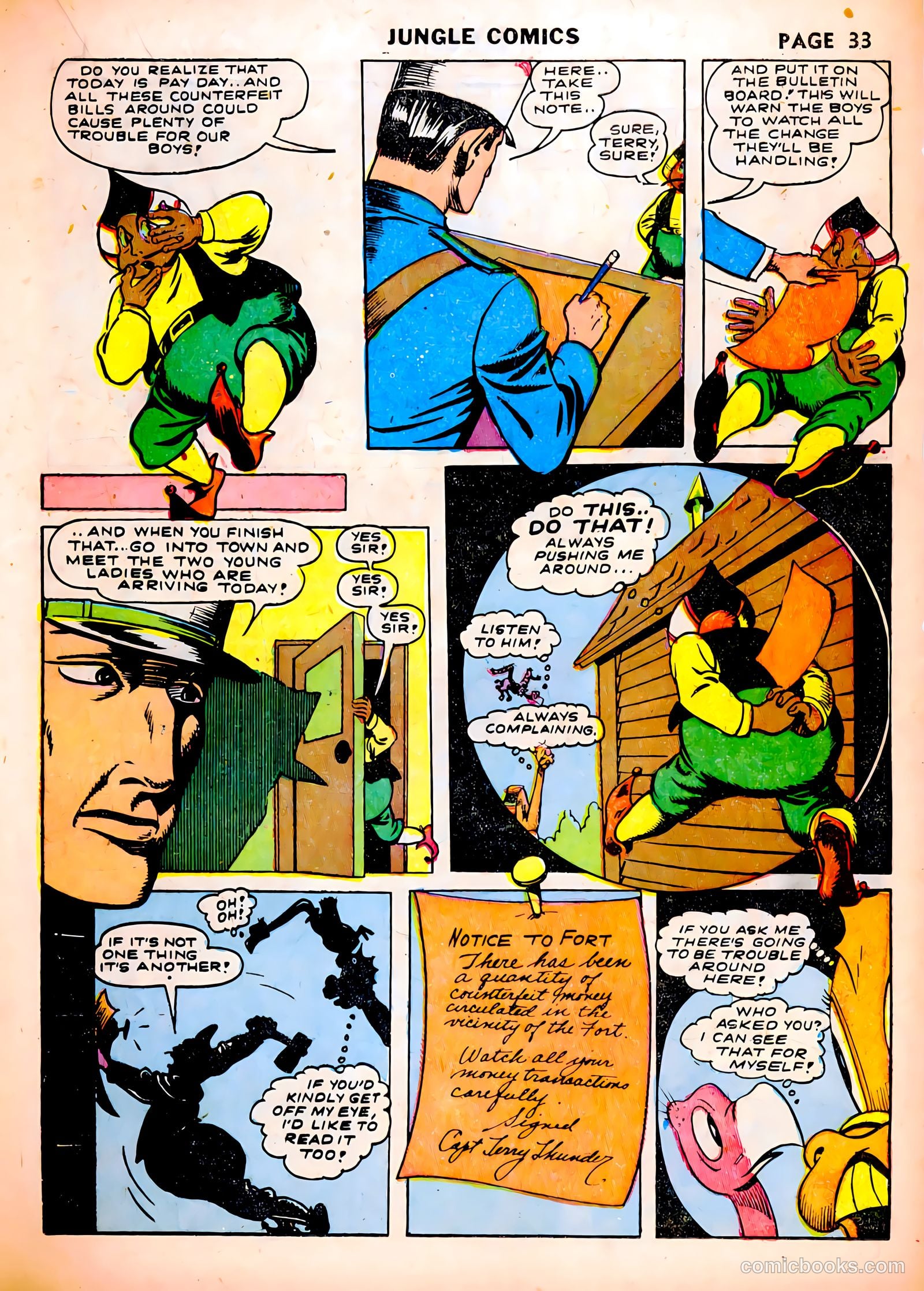 Jungle Comics #37 (1943, Fiction House) — page 35 of 68