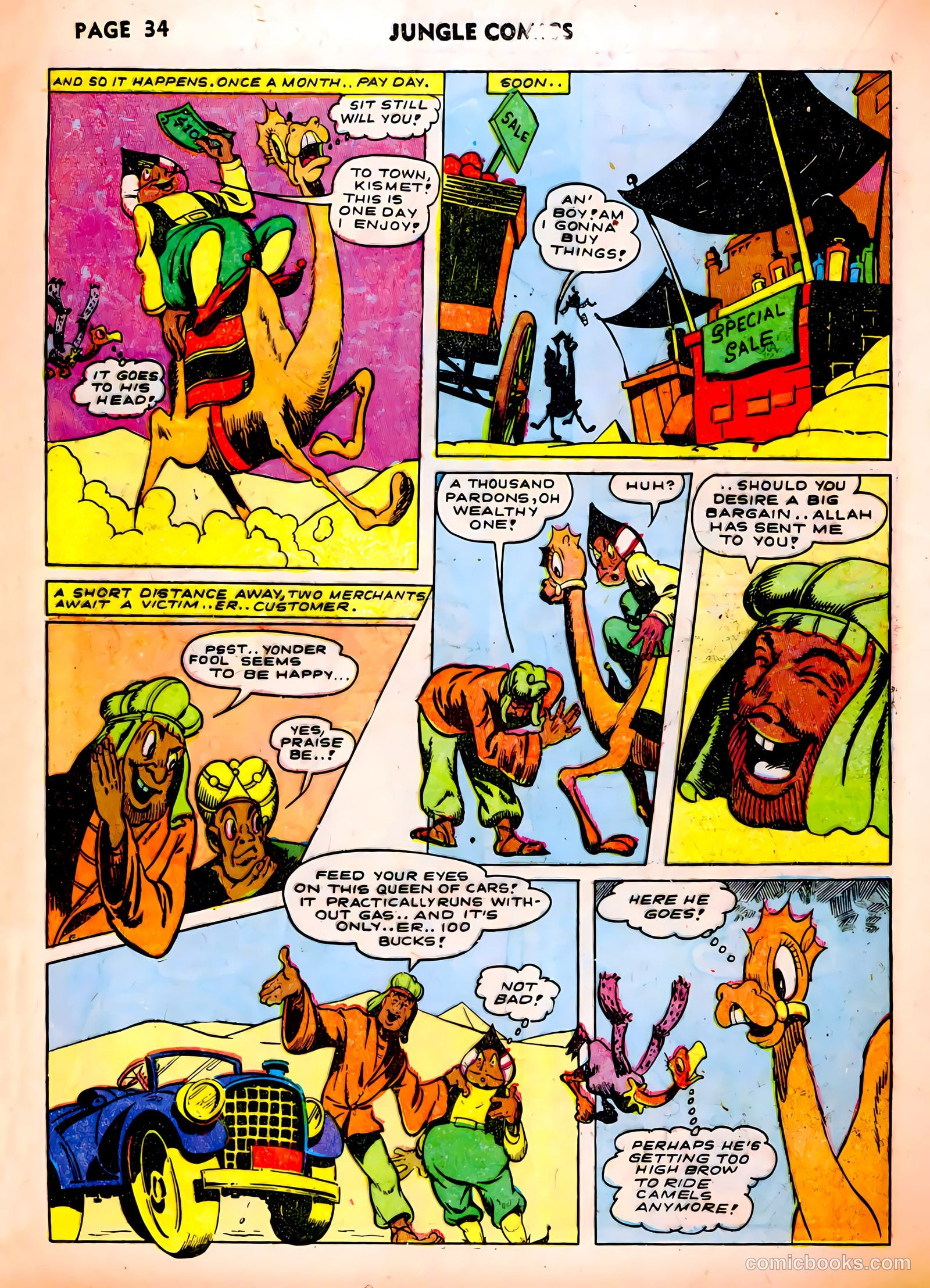 Jungle Comics #37 (1943, Fiction House) — page 36 of 68