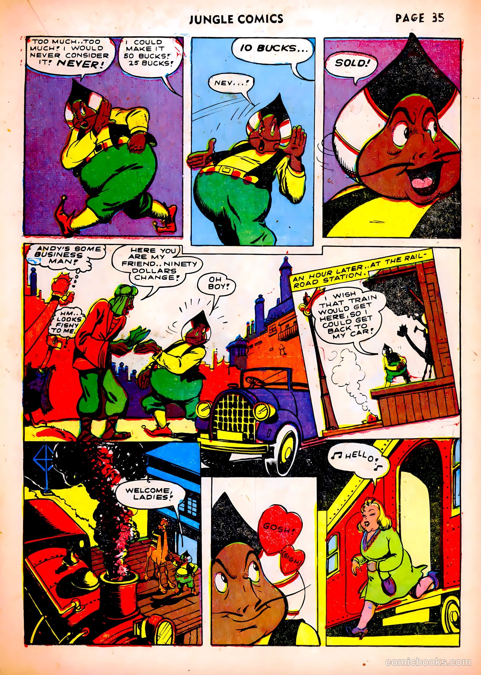 Jungle Comics #37 (1943, Fiction House) — page 37 of 68