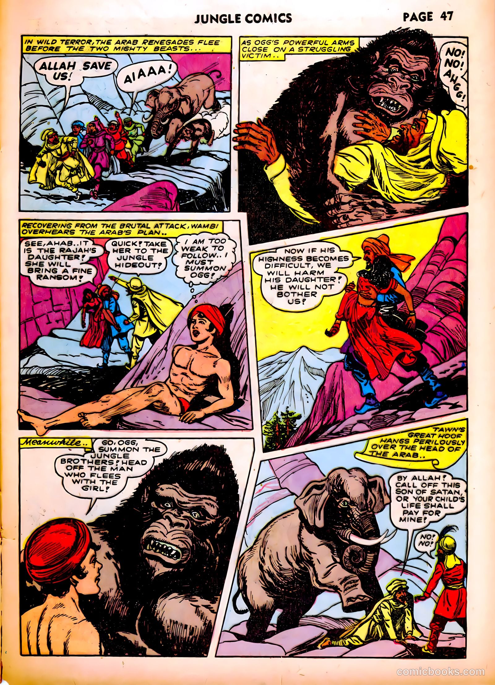 Jungle Comics #37 (1943, Fiction House) — page 49 of 68