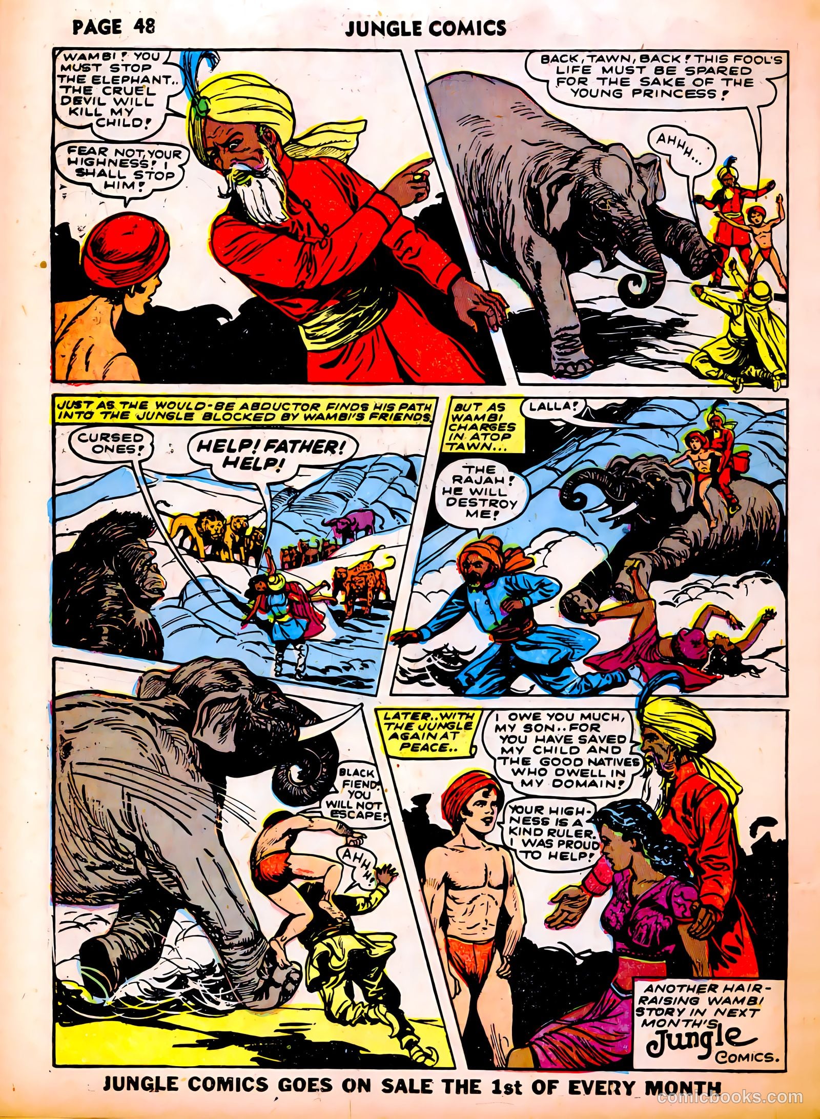 Jungle Comics #37 (1943, Fiction House) — page 50 of 68