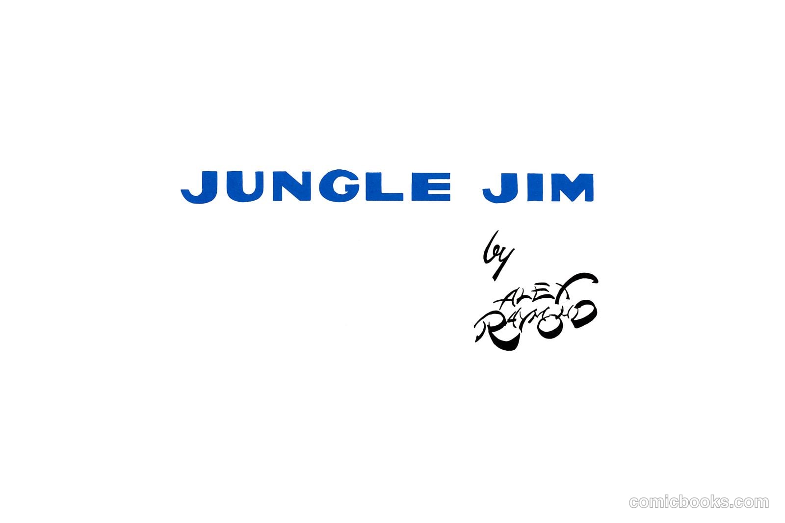 Jungle Jim #1 (Eseuve Editions, SA) — page 3 of 111